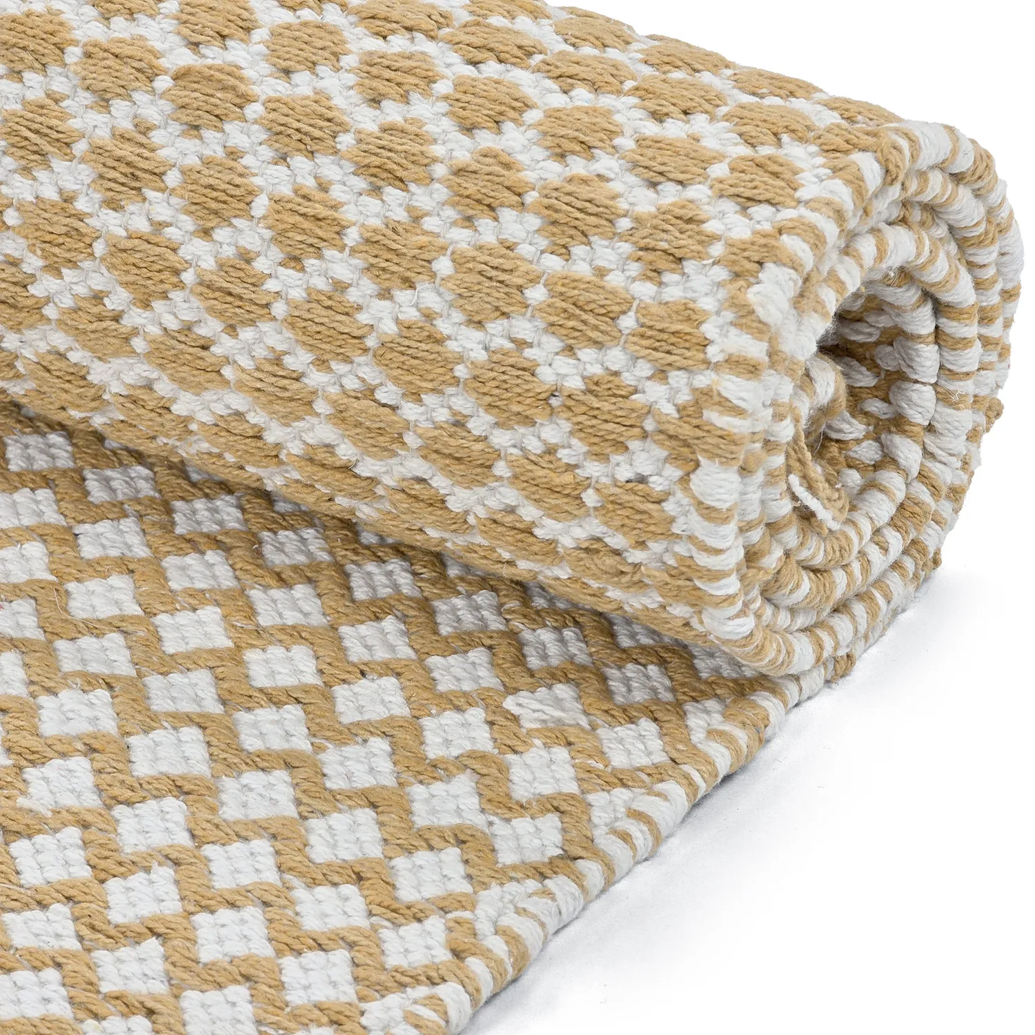 Flickenteppich - Vinga (senfgelb)