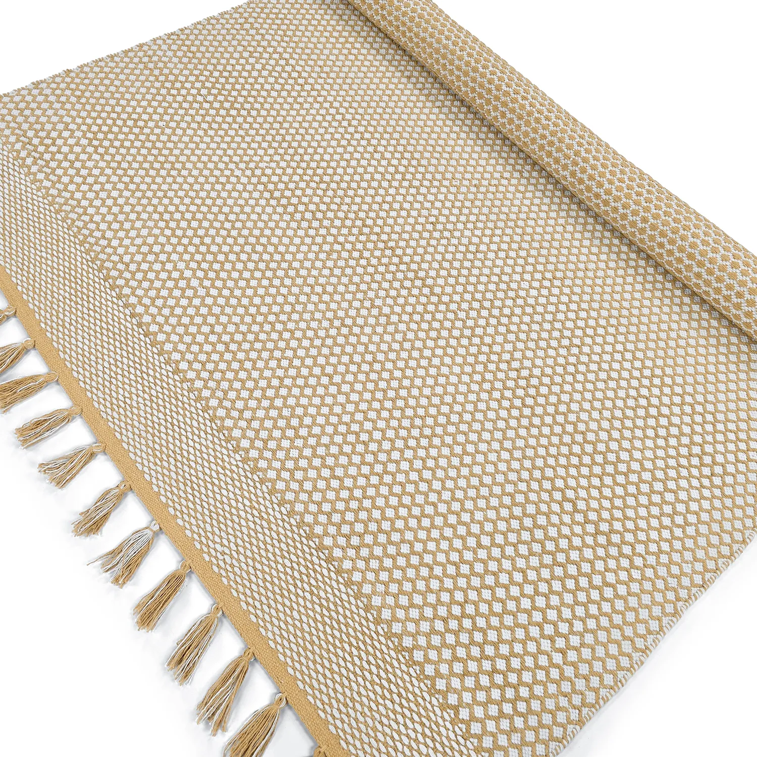 Flickenteppich - Vinga (senfgelb)