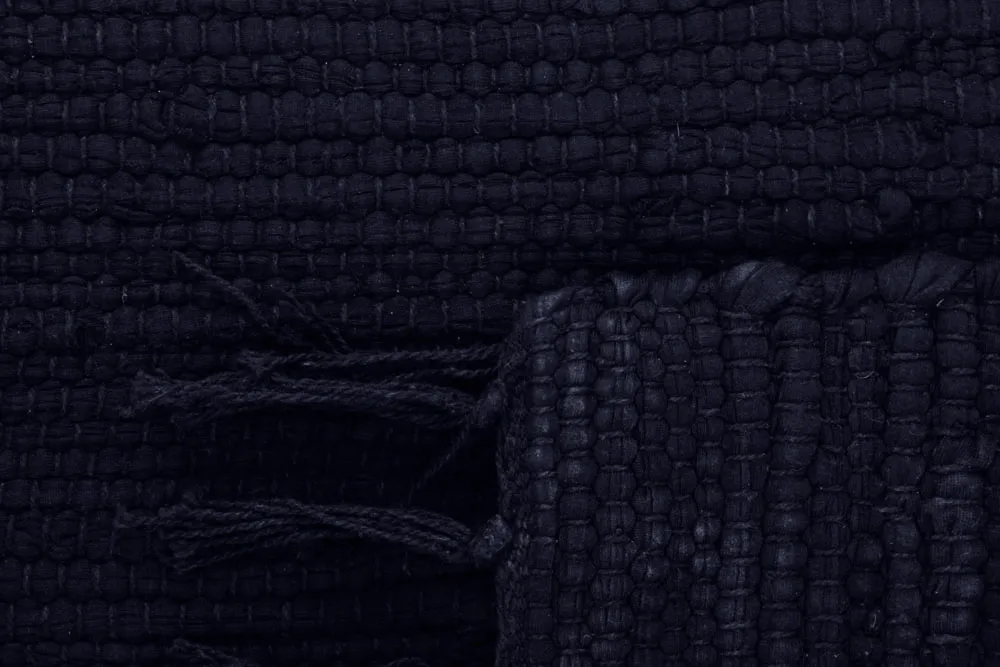 Flickenteppich - Silje (blau/dunkelblau)