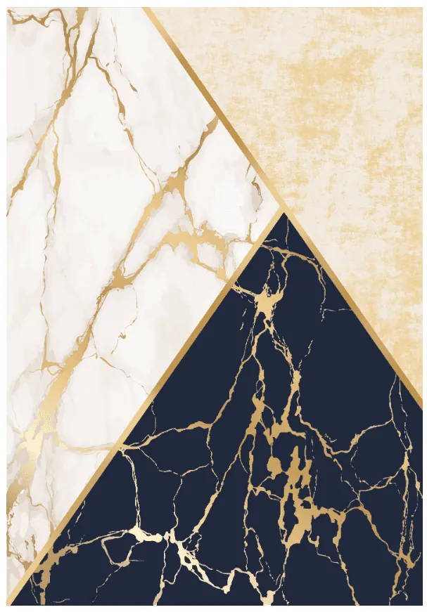 Wilton-Teppich - Canelli (beige/weiß/blau)