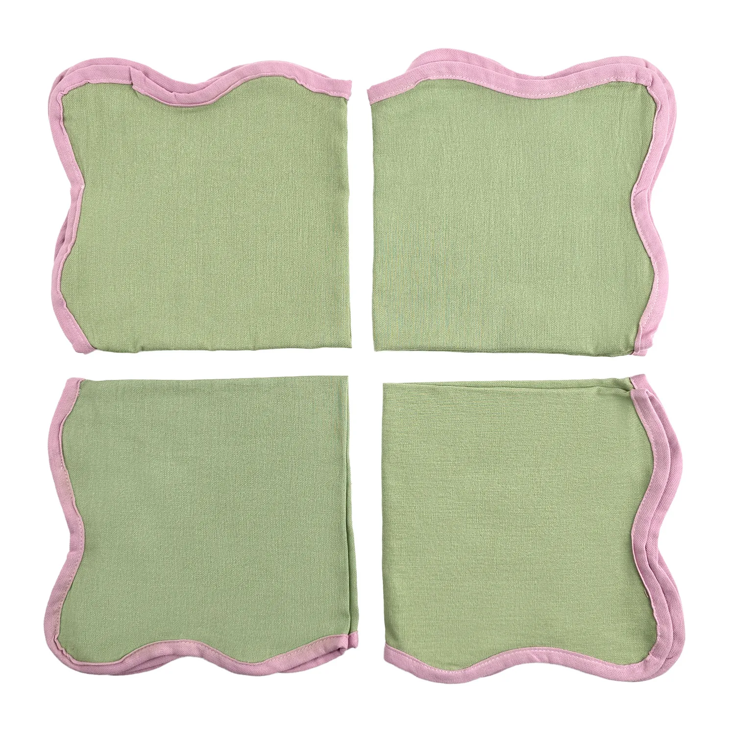 Serviettes en tissu - lot de 4 Yrsa (vert)