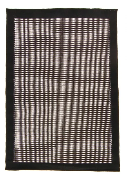 Wollteppich - Luxor (schwarz/weiß)