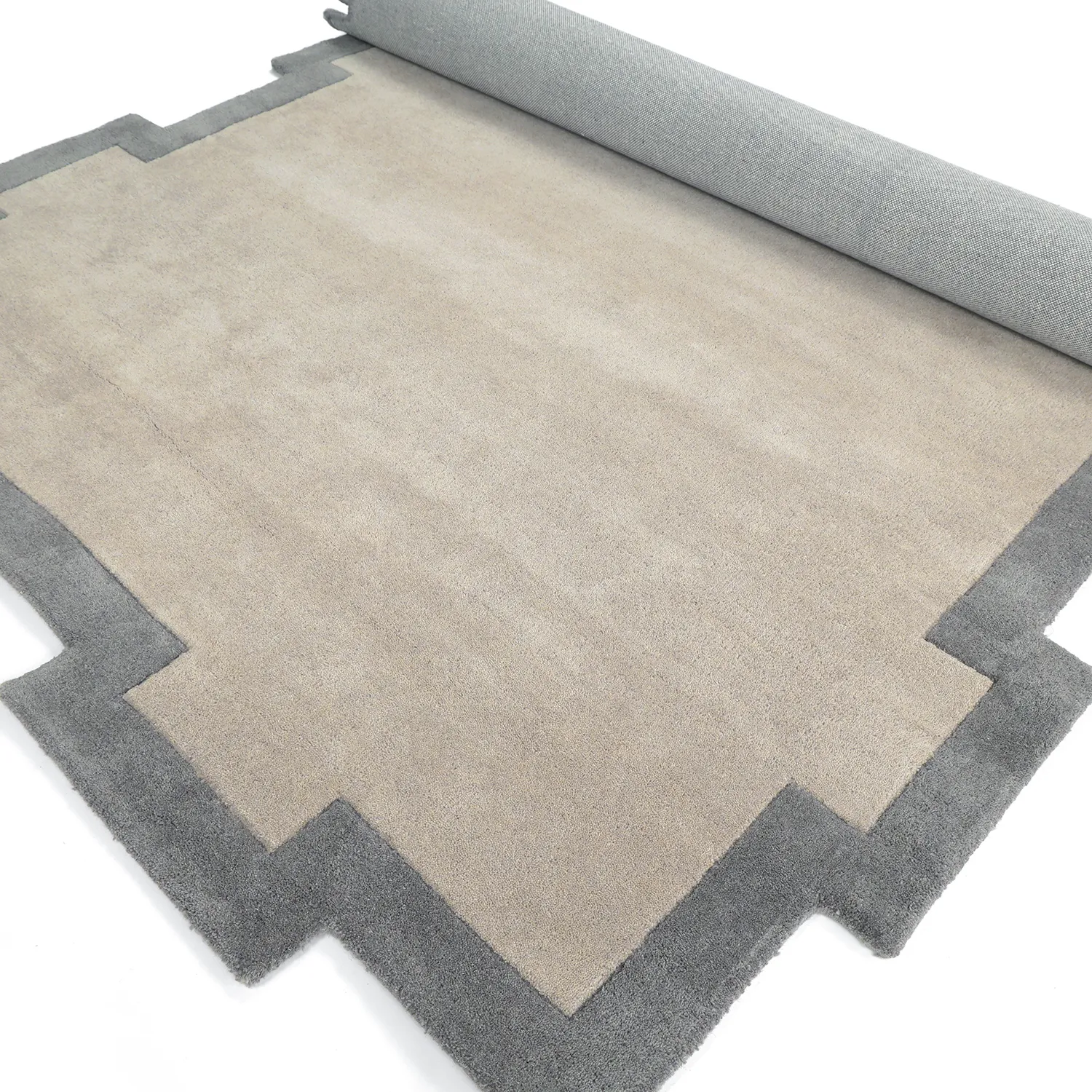 Wollteppich - Agra Hand Tufted Wool Premium (grau)