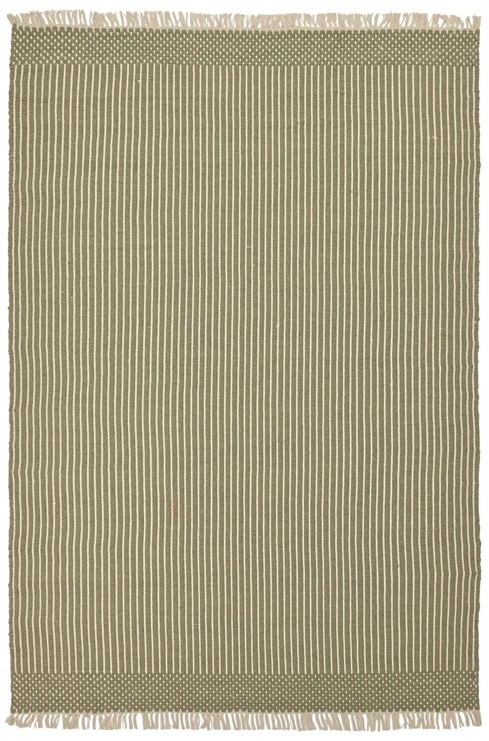 Wollteppich - Arbil (grün/weiß)