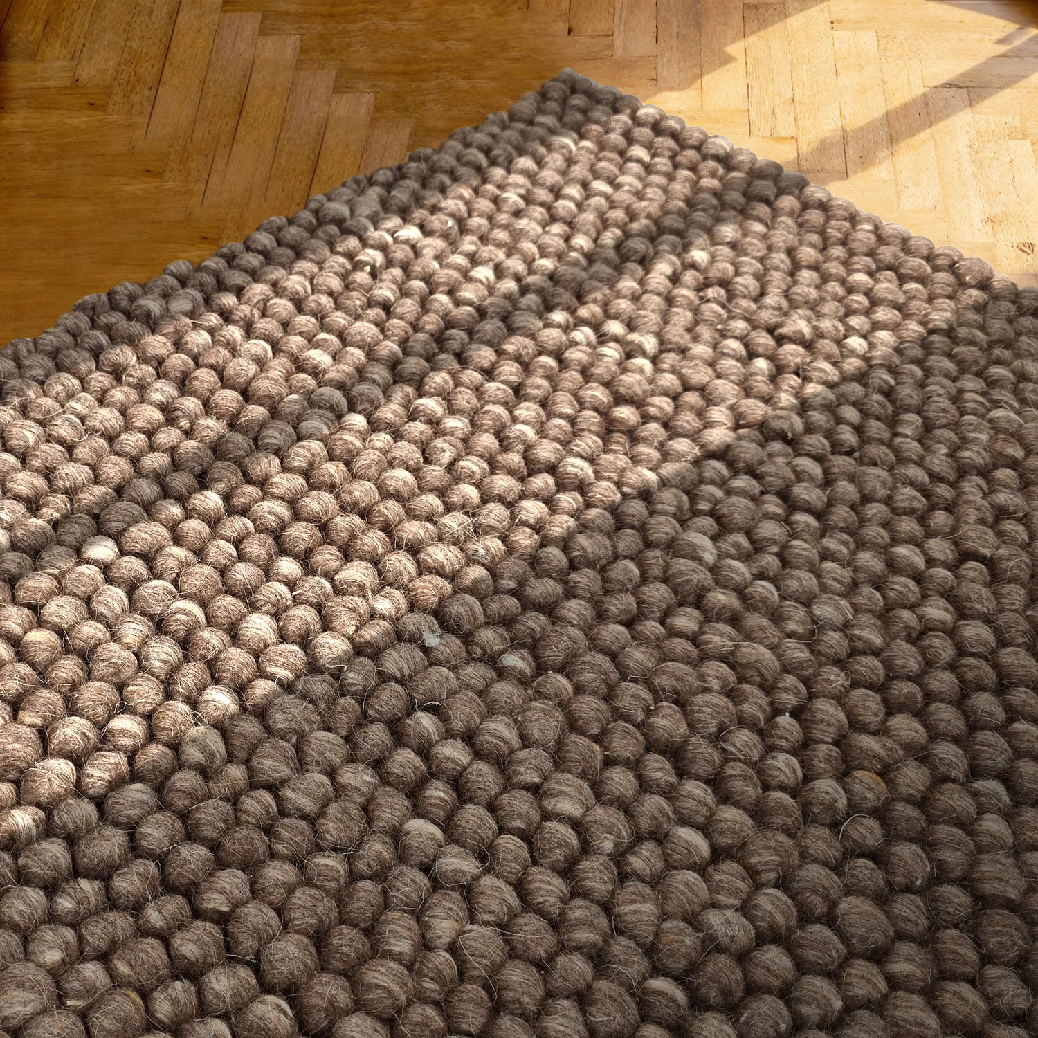 Tapis en laine - Avafors Wool Bubble (marron/beige)