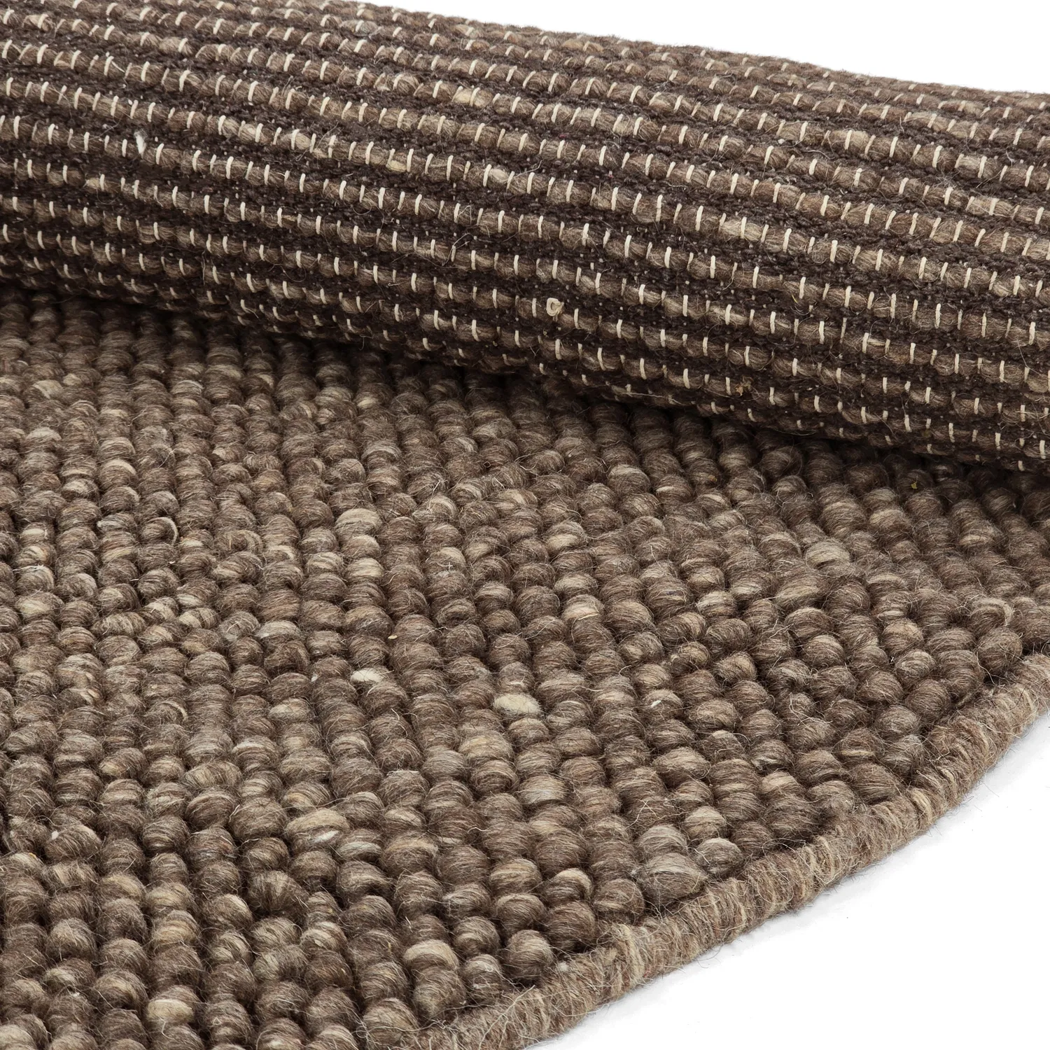 Rund Teppich - Avafors Wool Bubble (braun/beige)