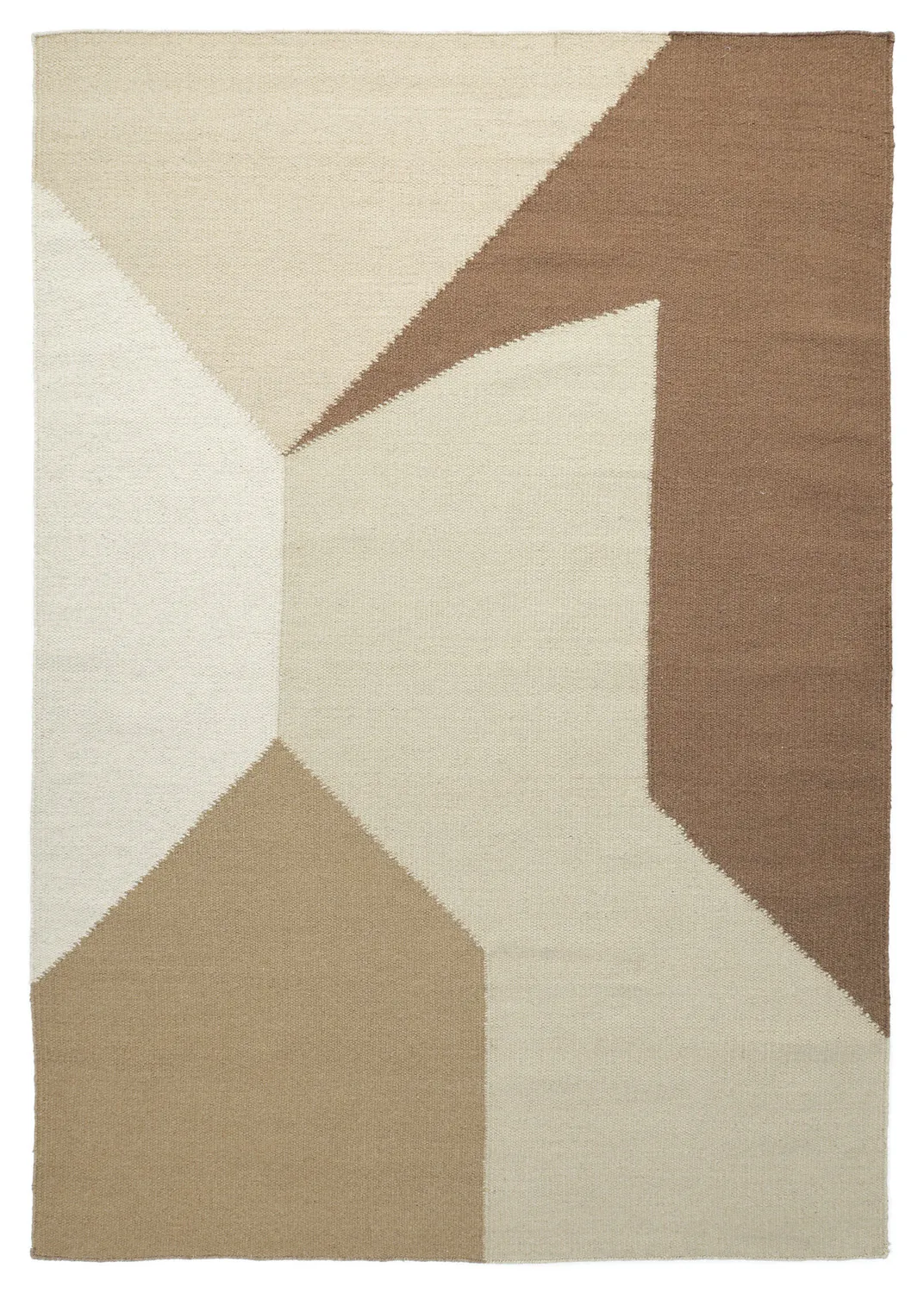 Wollteppich - Aveiro (beige/mehrfarbig)