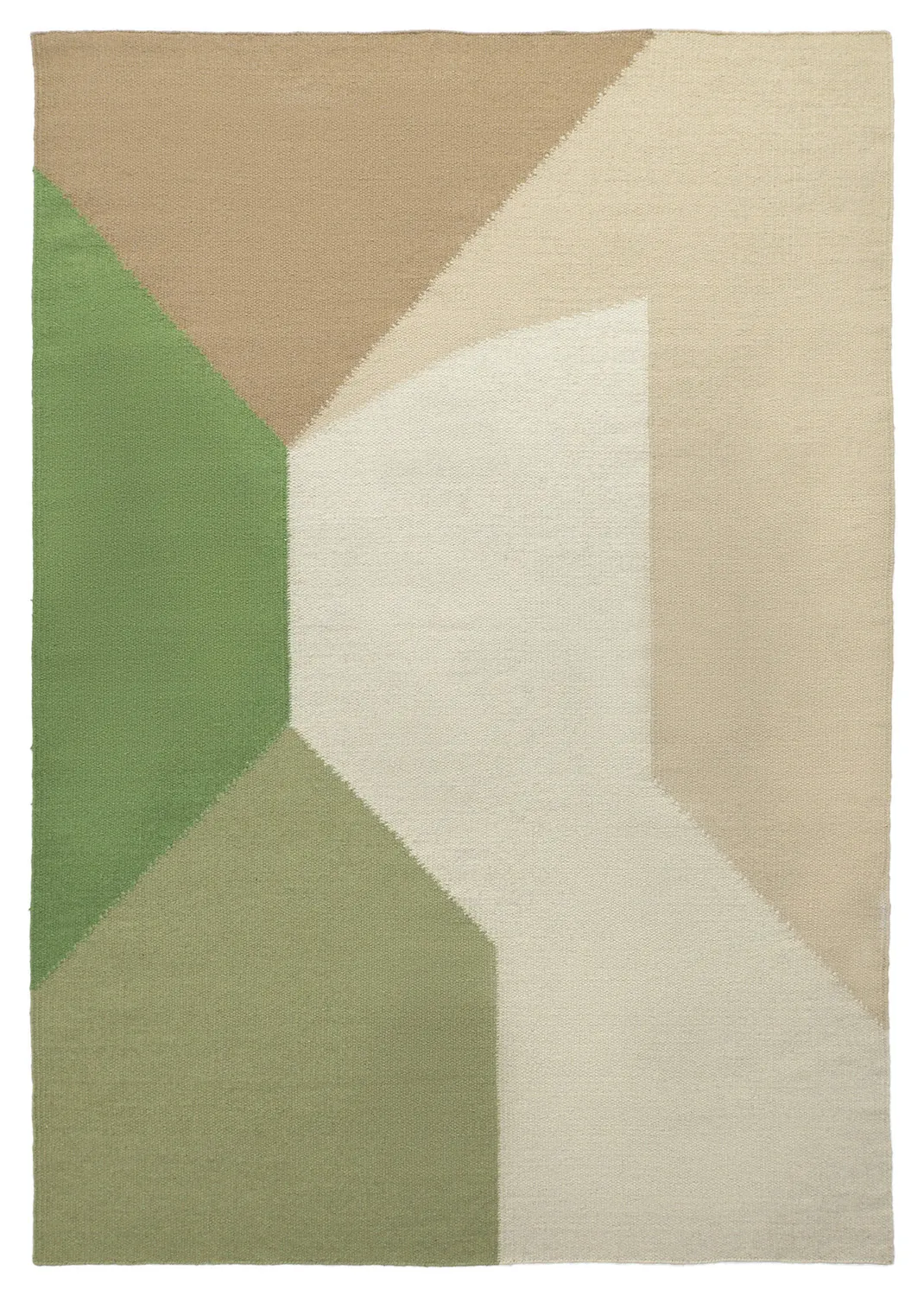 Tapis de laine - Aveiro (vert/multicolore)