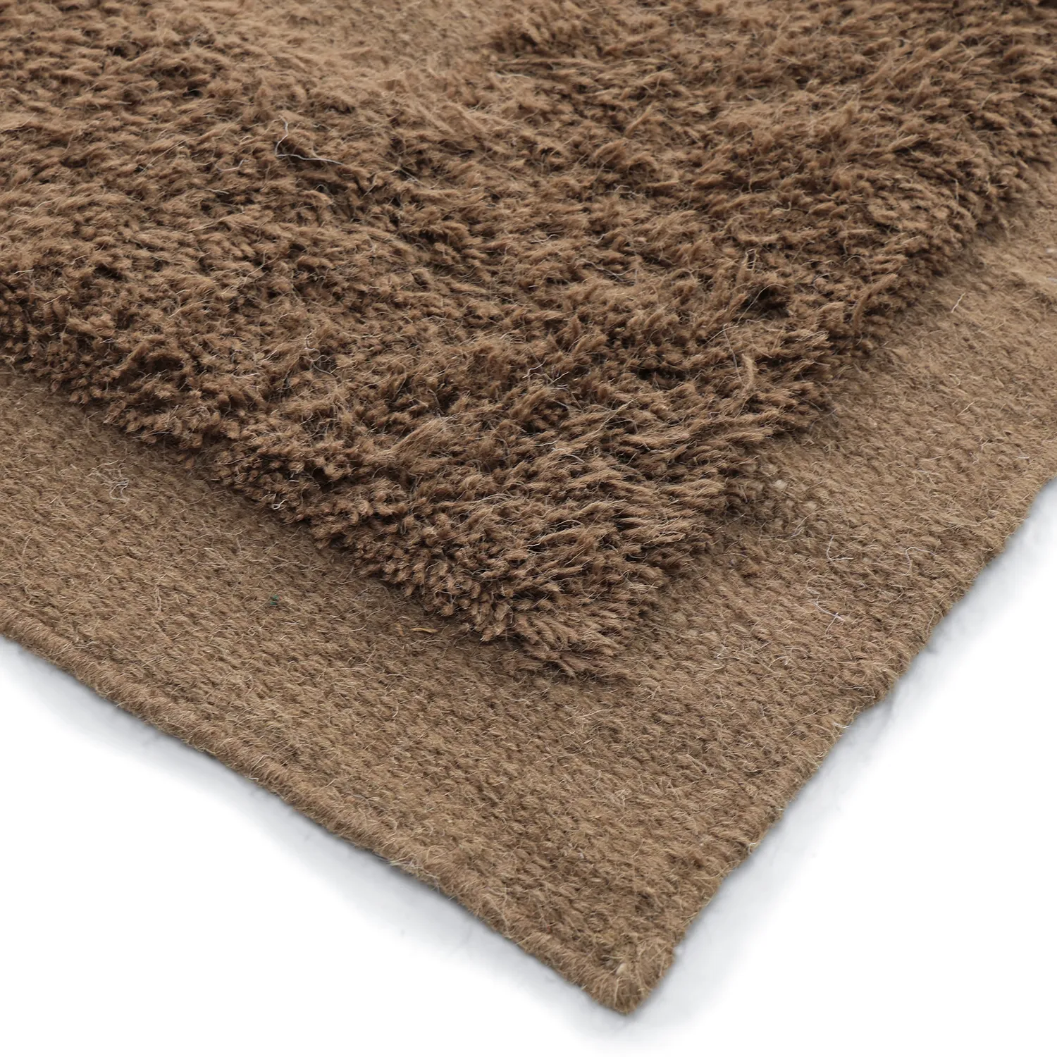 Tapis de laine - Beja (marron foncé)