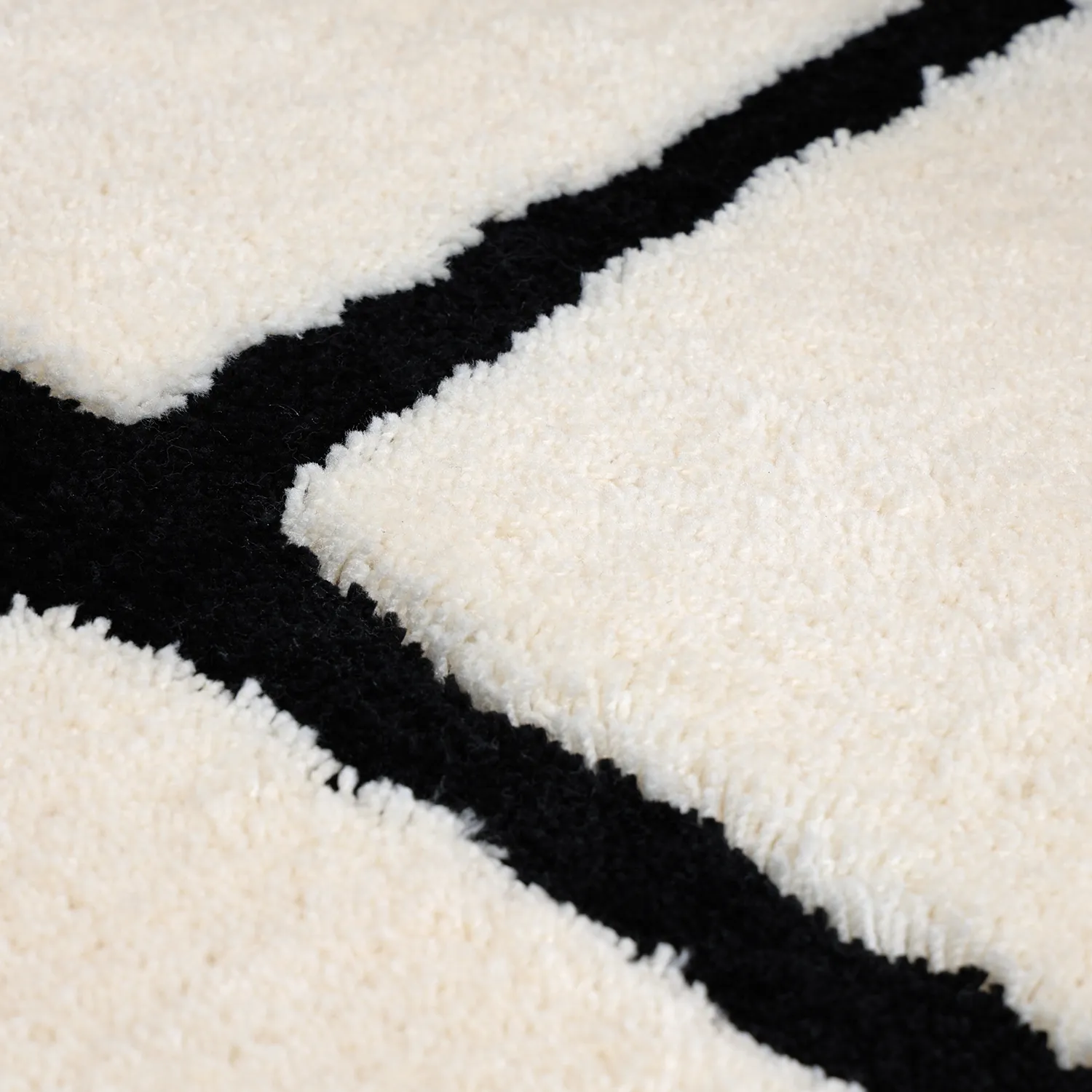 Tapis shaggy - Bitola (crème)