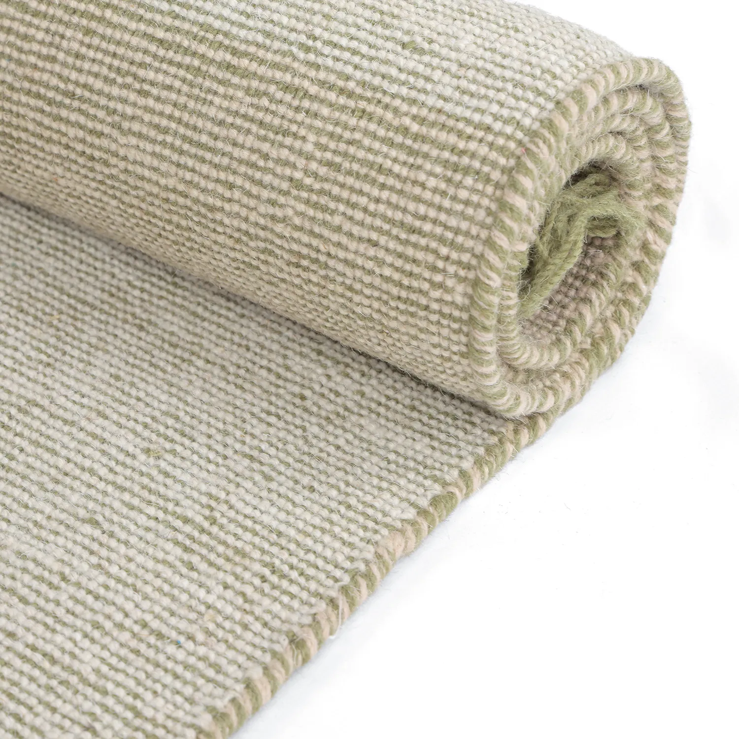 Wollteppich - Chaves (grün/beige)