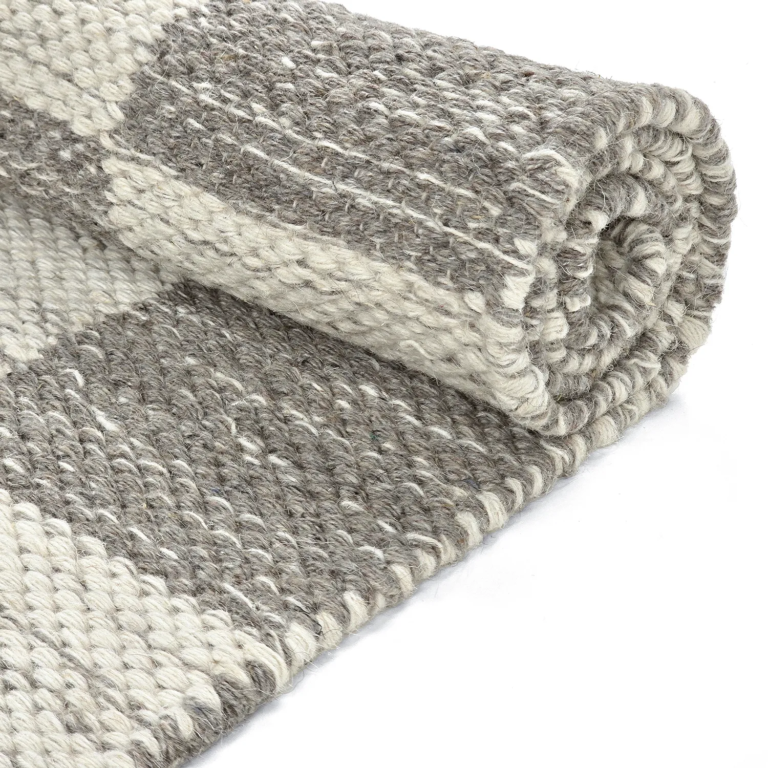 Wollteppich - Dundee (grau/weiß)