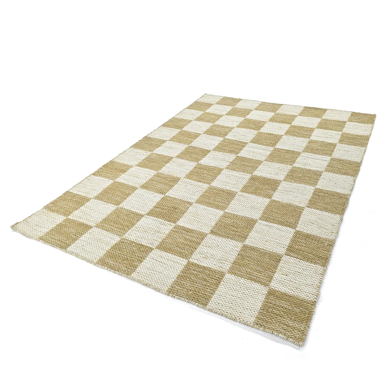 Wollteppich - Dundee (gelb/weiß)