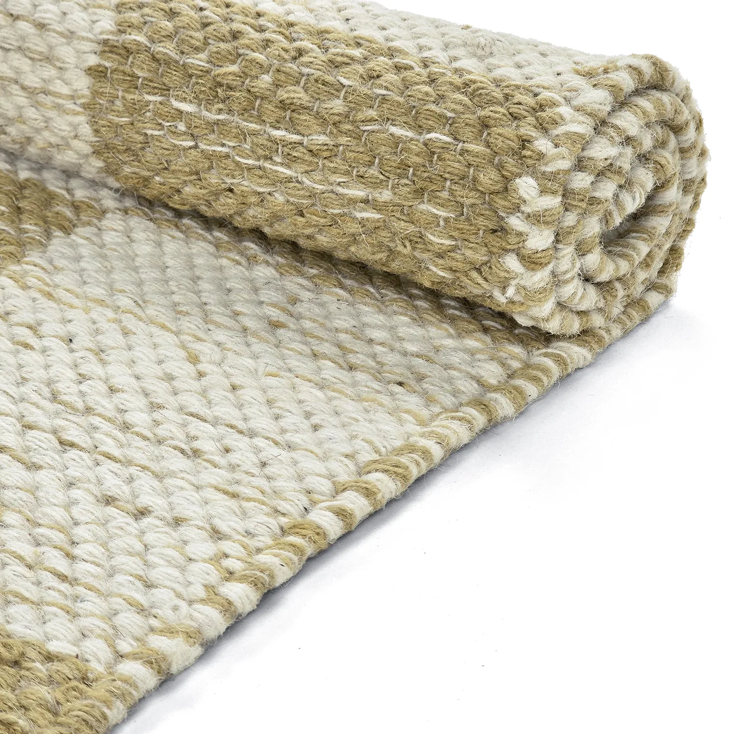 Wollteppich - Dundee (gelb/weiß)