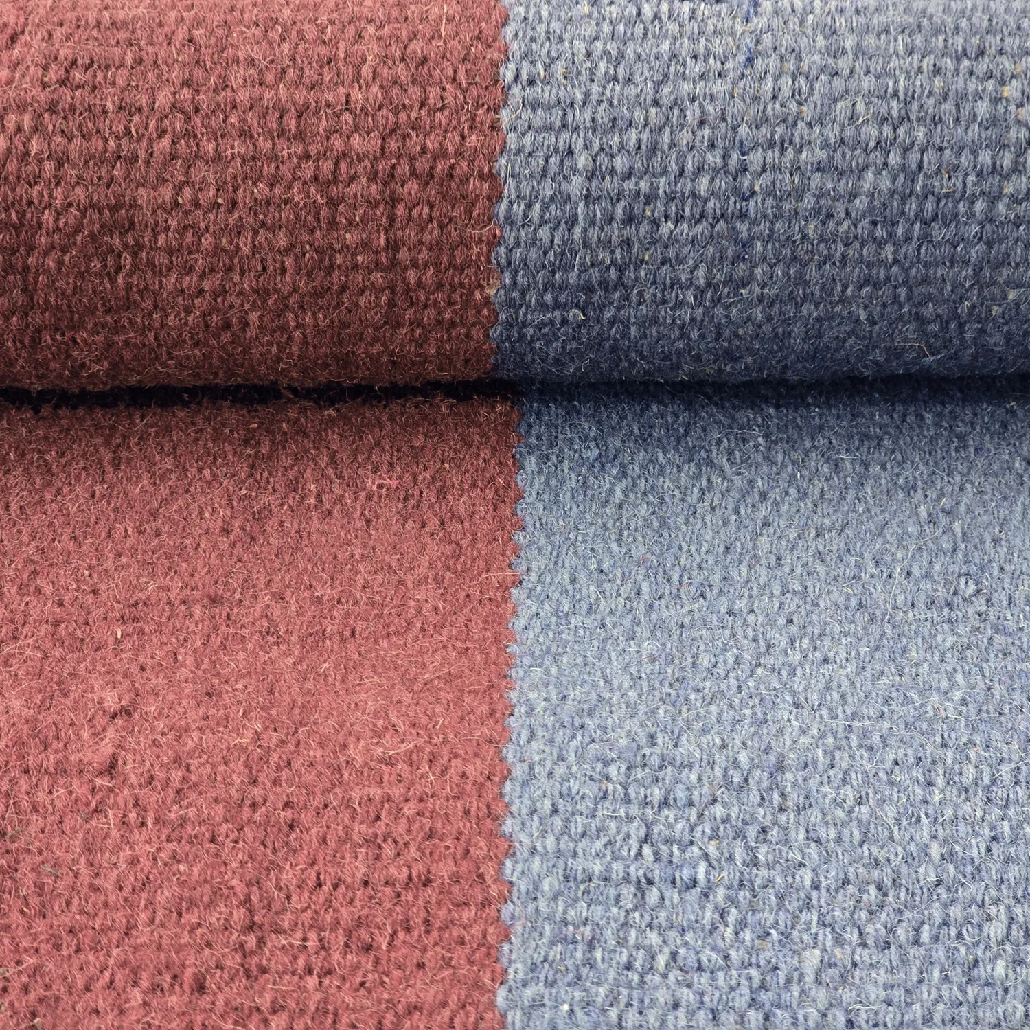 Wollteppich - Garine (blau/rot)