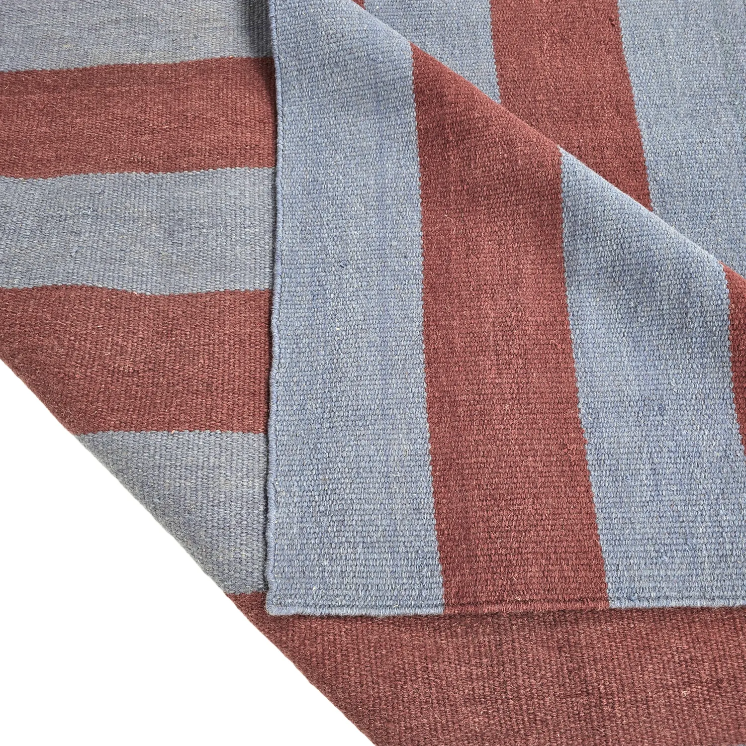 Wollteppich - Garine (blau/rot)