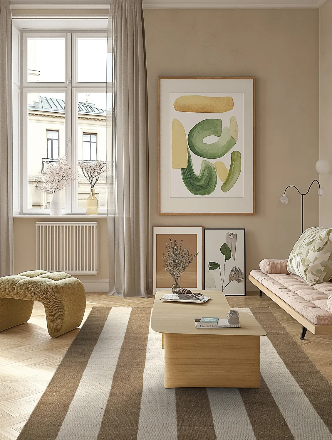 Tapis en laine - Garine (marron/beige)
