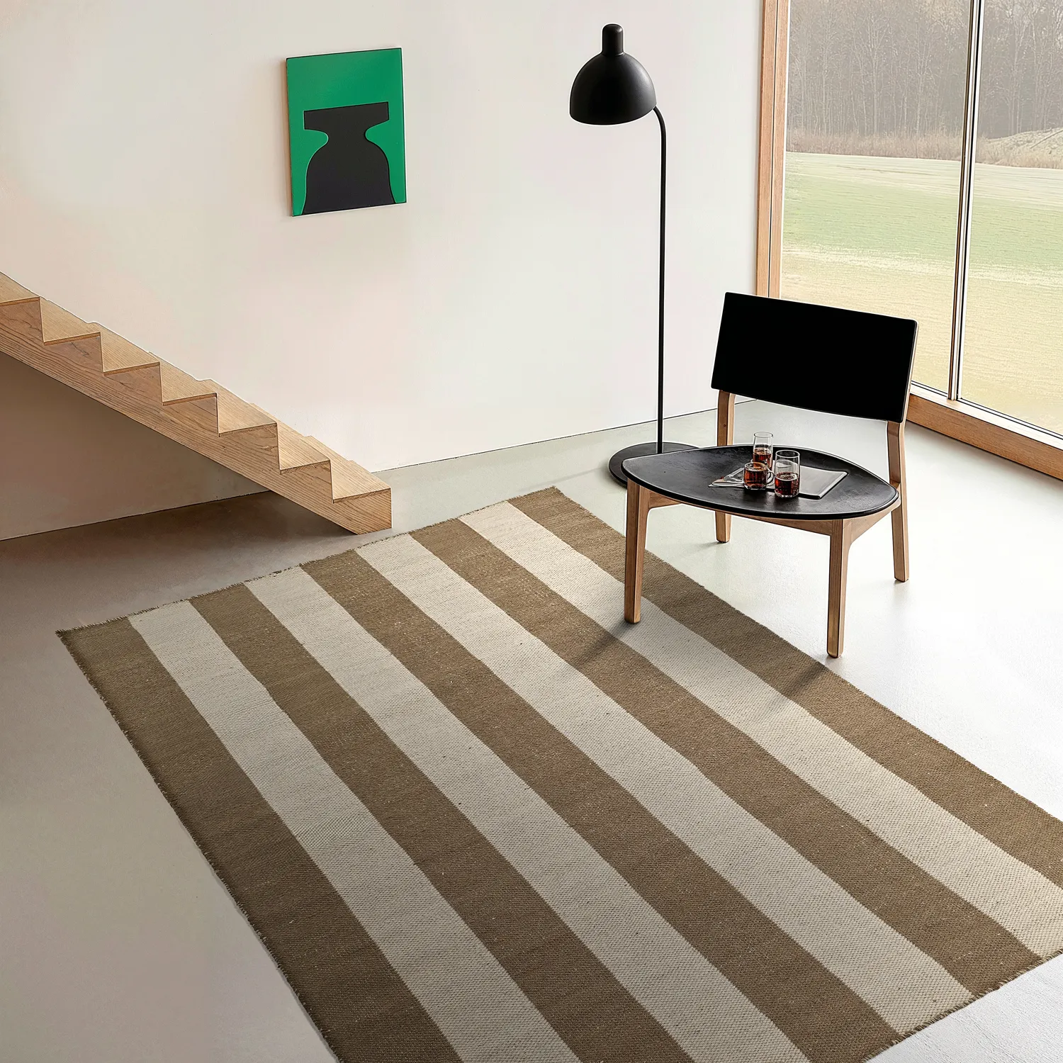 Tapis en laine - Garine (marron/beige)