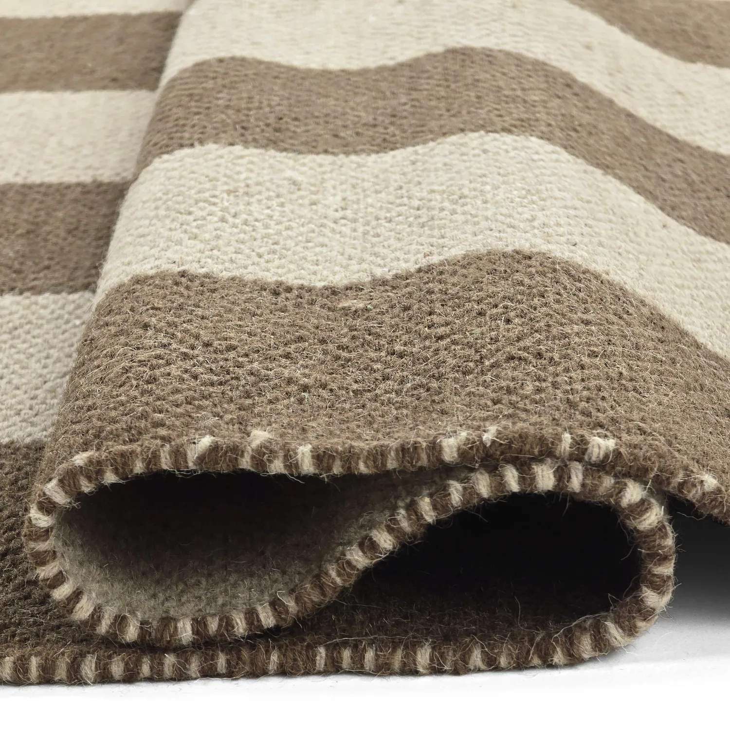 Tapis en laine - Garine (marron/beige)