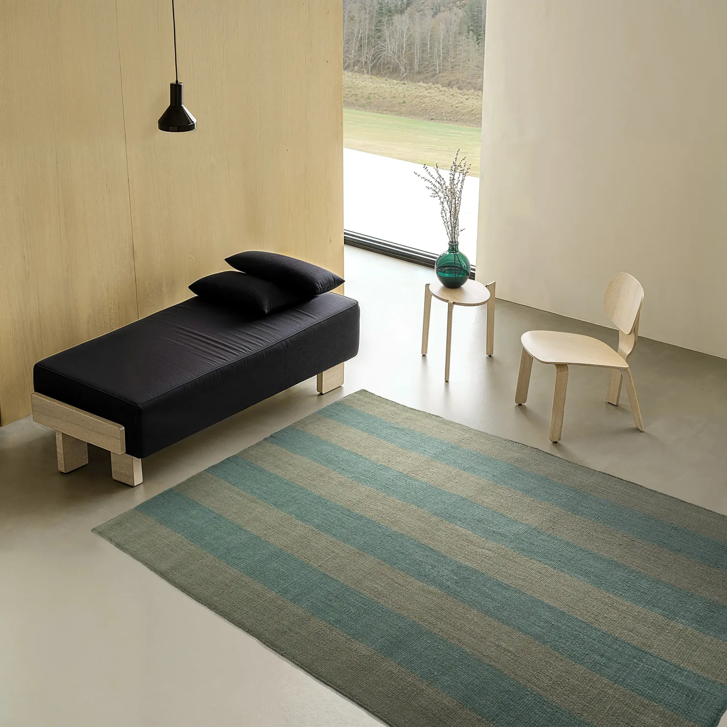 Wollteppich - Garine (grün)