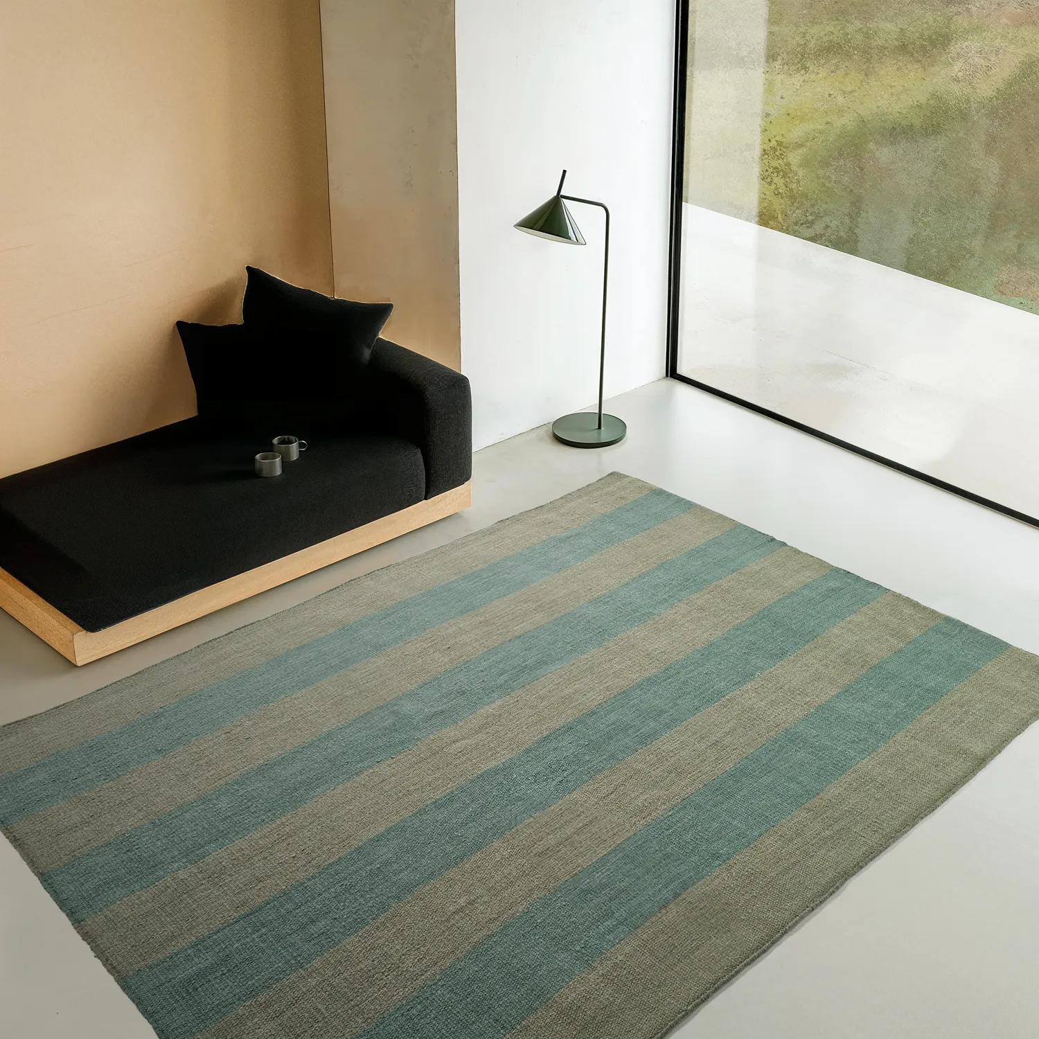 Wollteppich - Garine (grün)