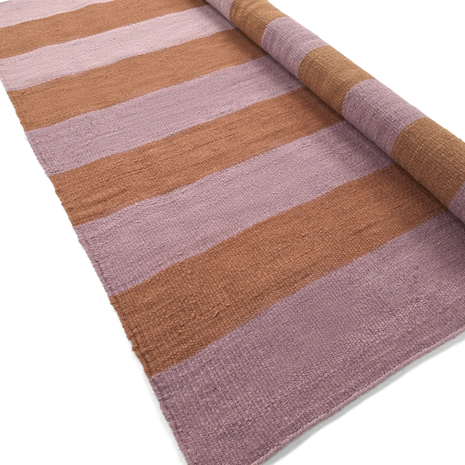 Tapis en laine - Garine (orange/rose)