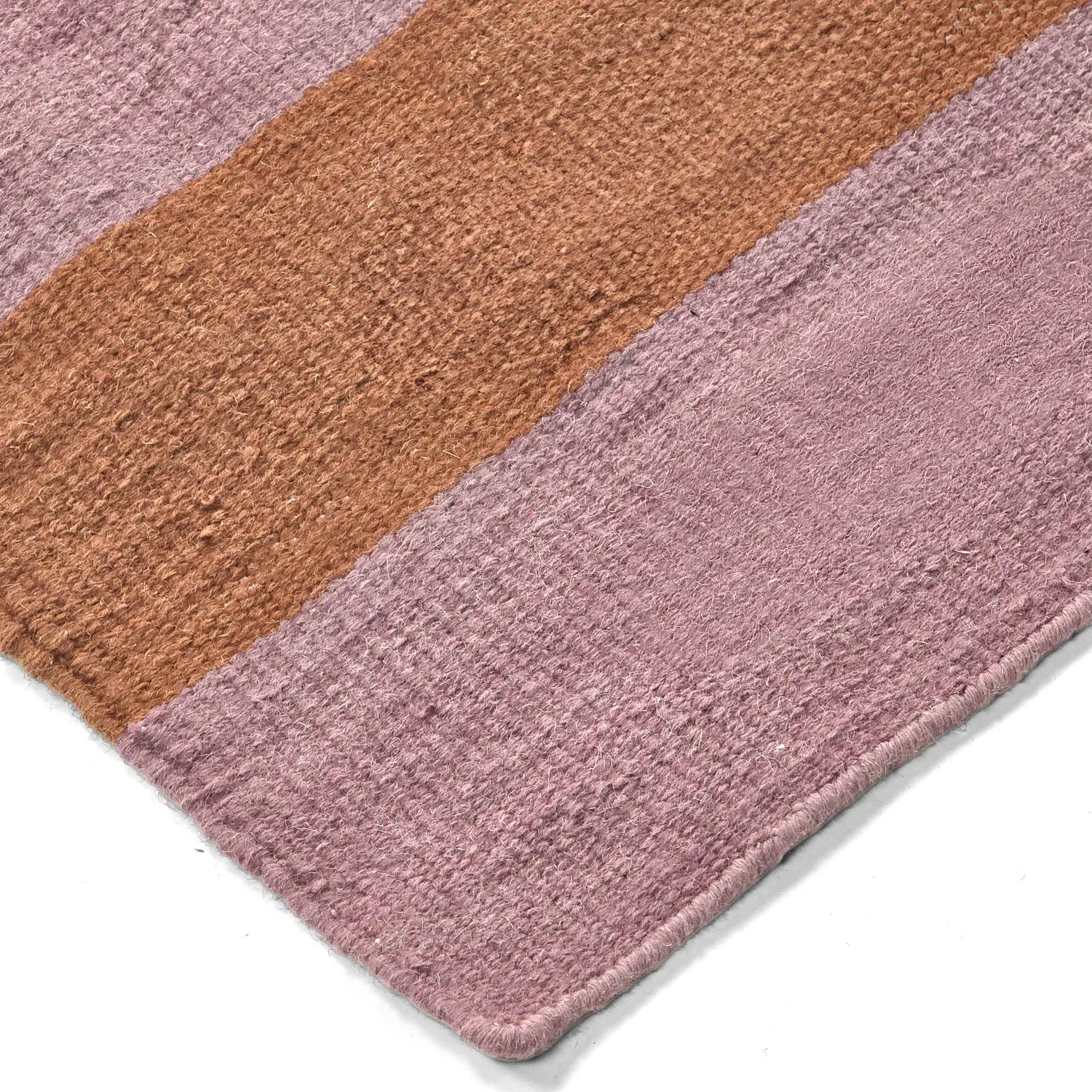 Tapis en laine - Garine (orange/rose)
