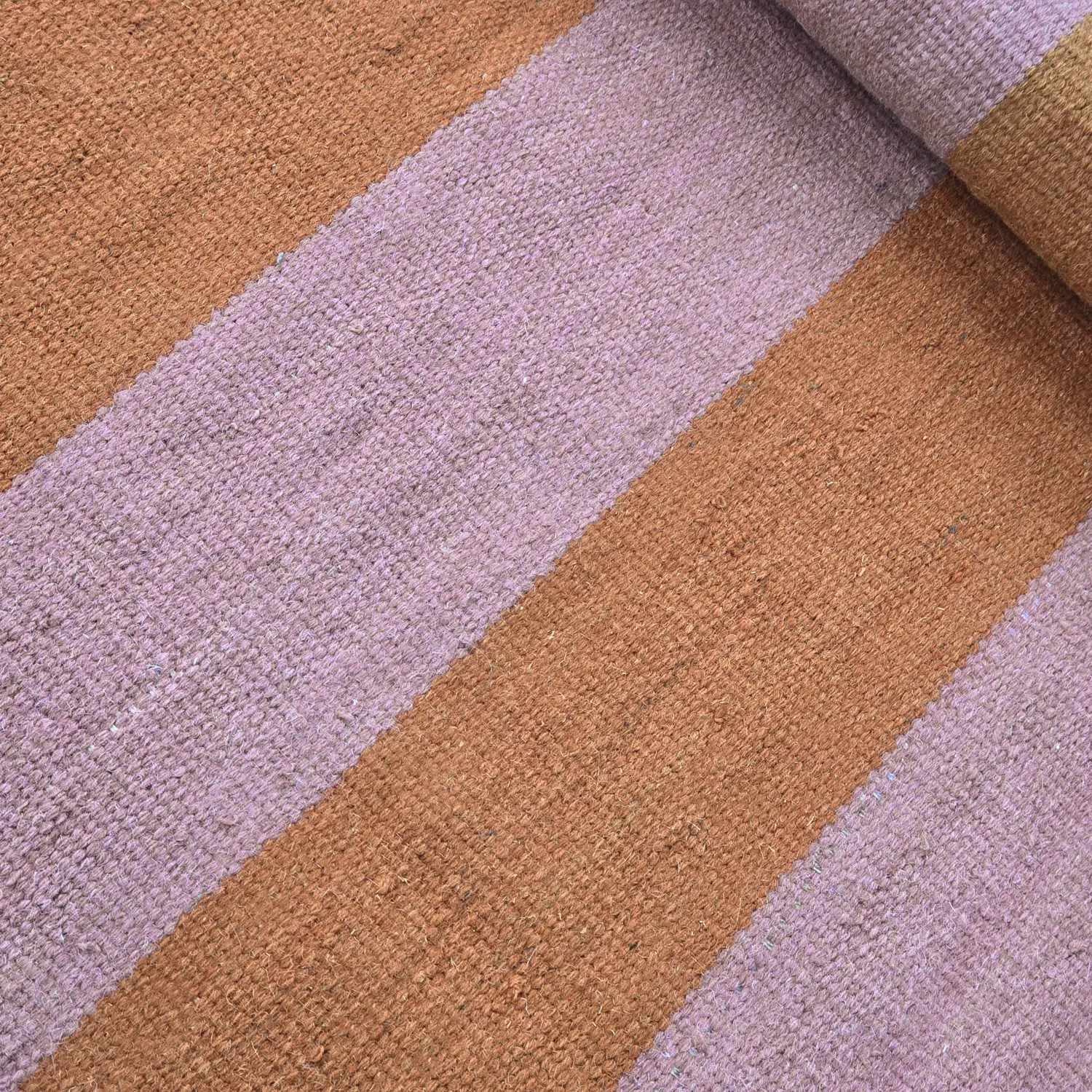 Tapis en laine - Garine (orange/rose)