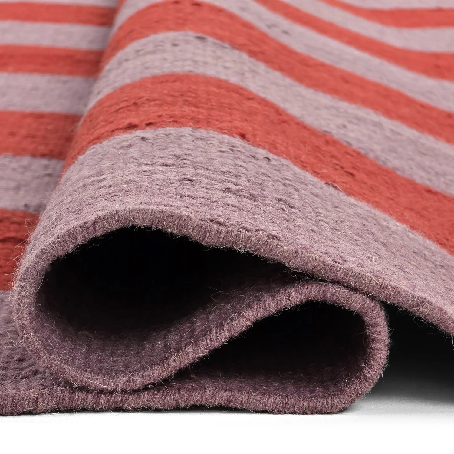 Wollteppich - Garine (rosa/rot)