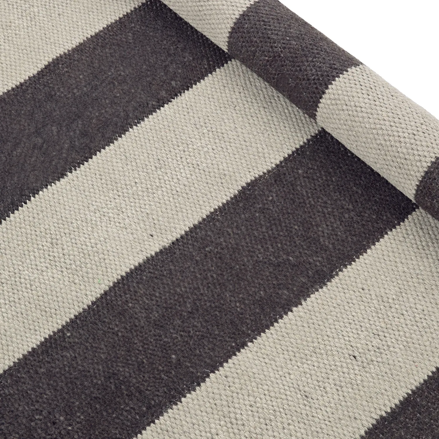 Wollteppich - Garine (schwarz/beige)