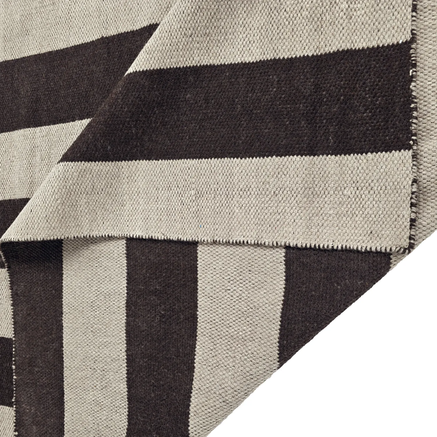 Wollteppich - Garine (schwarz/beige)