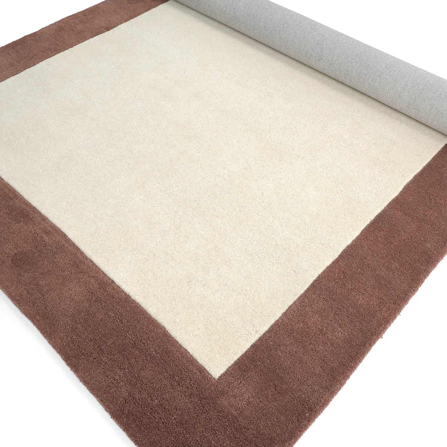 Wollteppich - Gaya Hand Tufted Wool Premium (creme/braun)