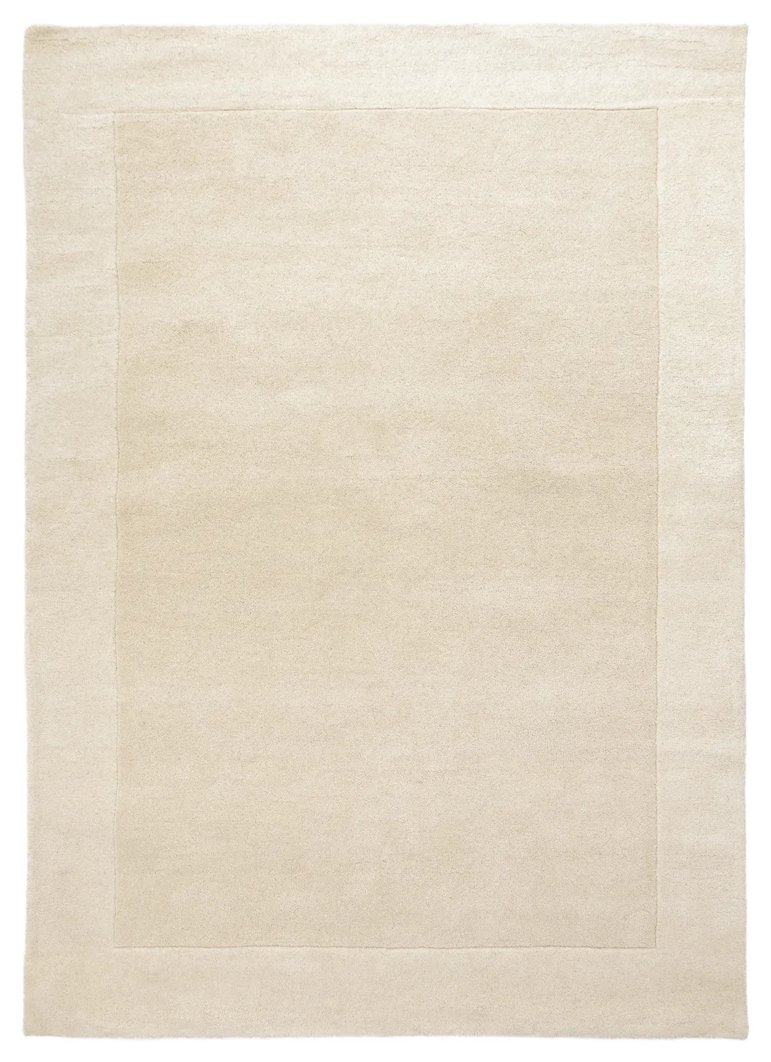 Wollteppich - Gaya Hand Tufted Wool Premium (cremefarben/weiß)