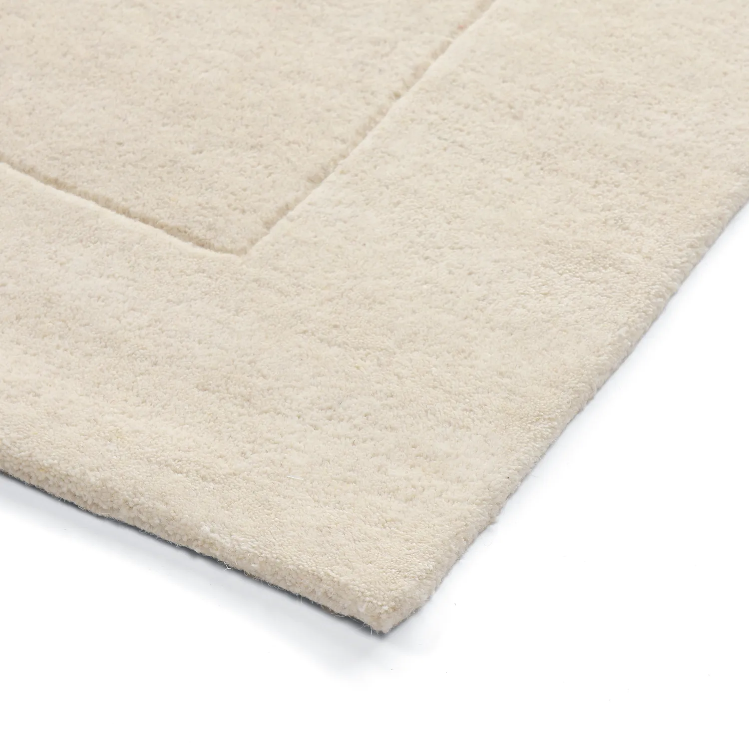 Wollteppich - Gaya Hand Tufted Wool Premium (cremefarben/weiß)