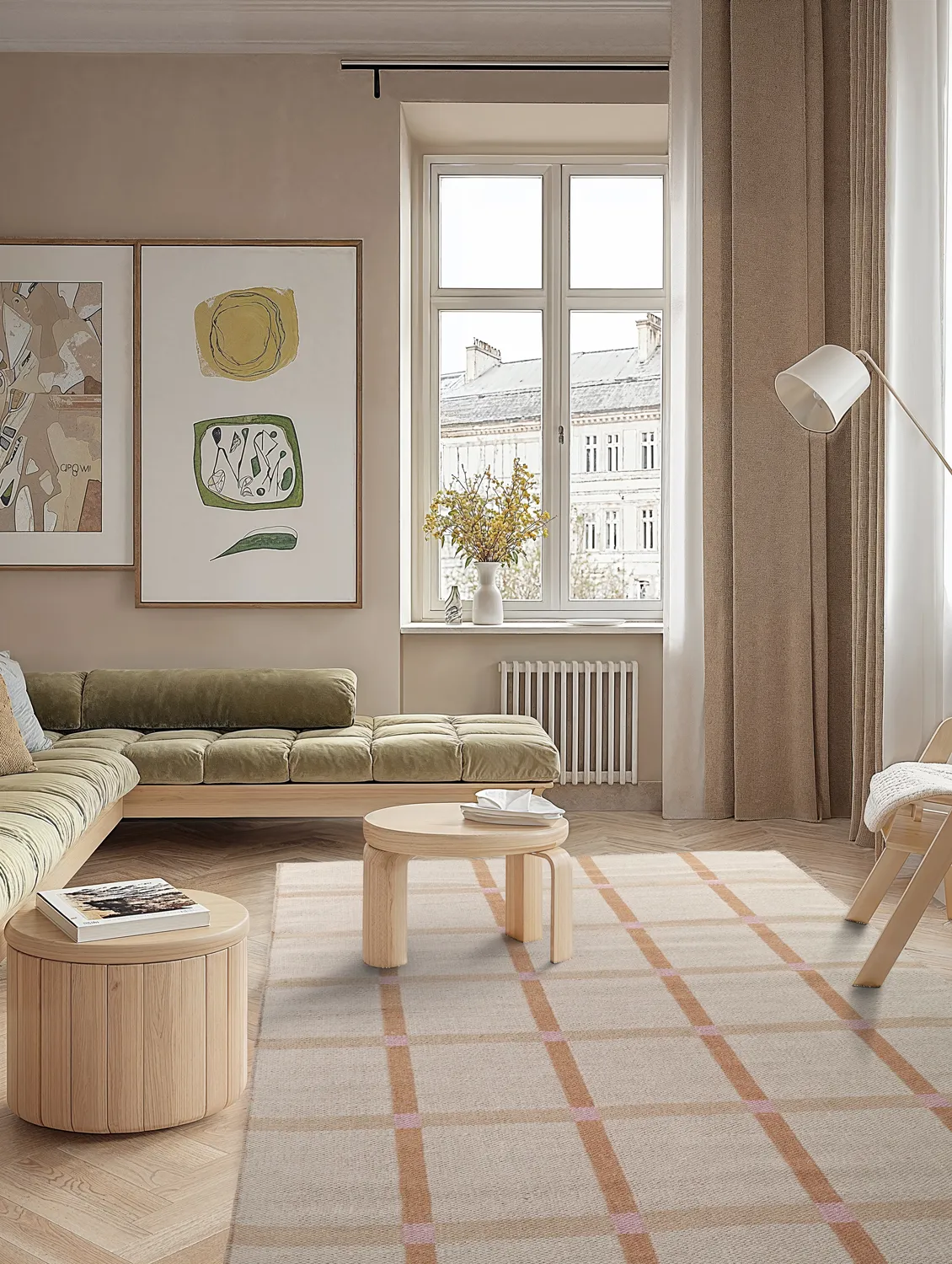 Wollteppich - Gingham (no. 2)