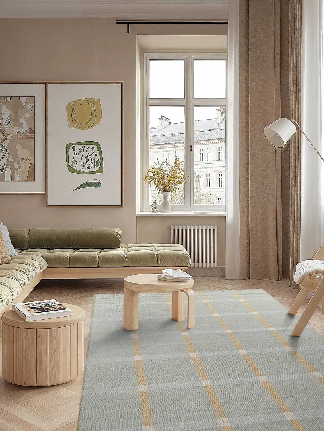 Tapis en laine - Gingham (n° 6)