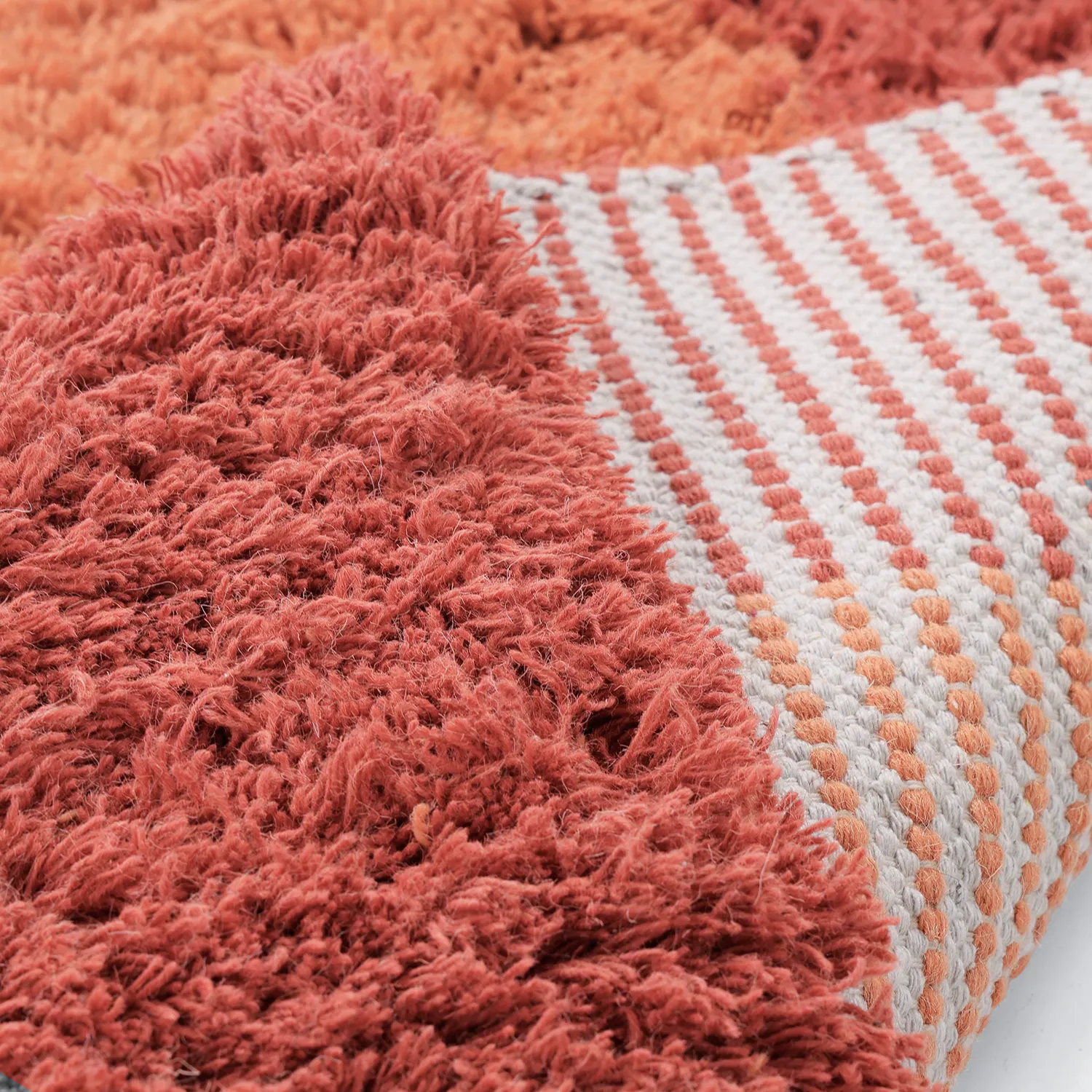 Wollteppich - Khenifra Handknot Wool Premium (orange/rot)