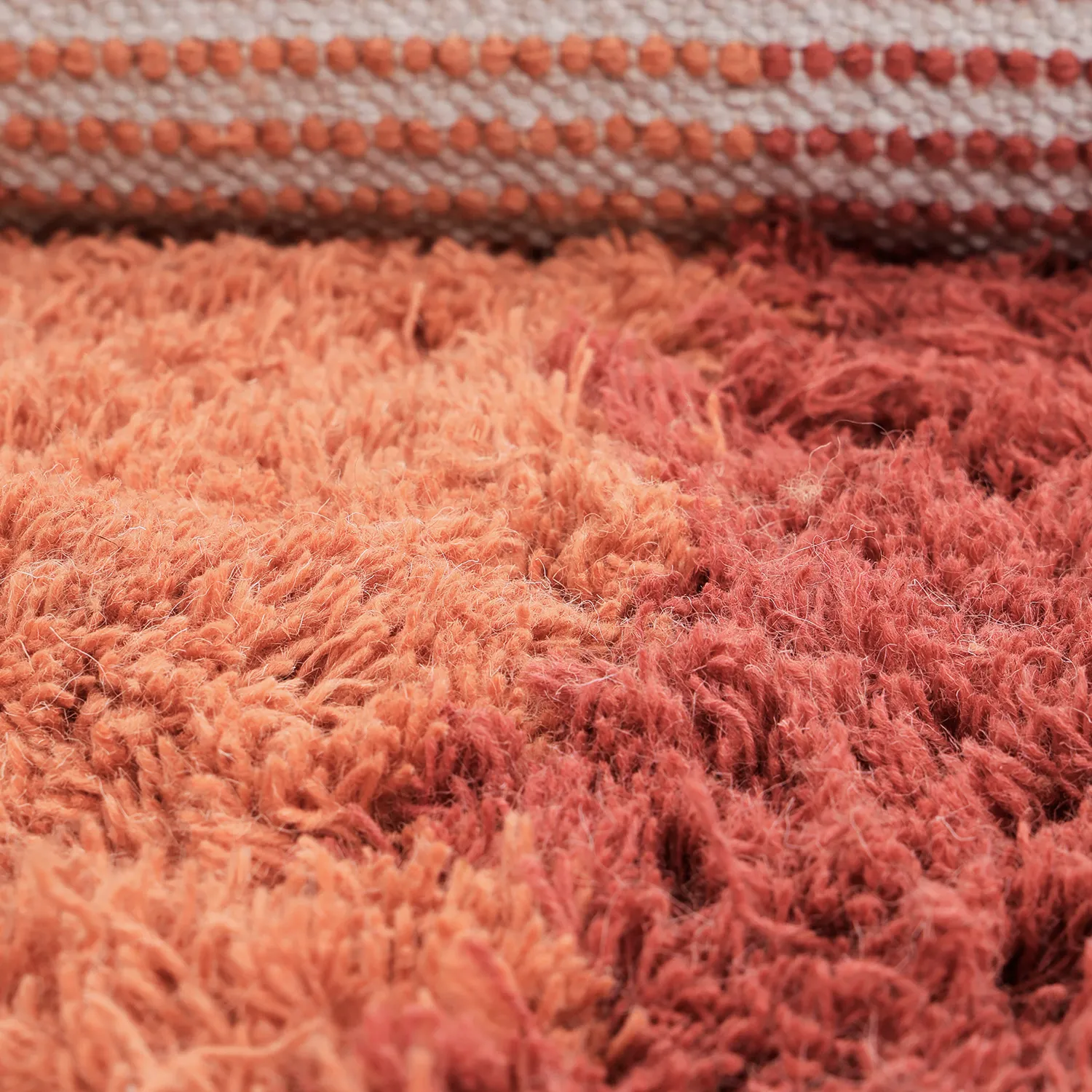 Wollteppich - Khenifra Handknot Wool Premium (orange/rot)