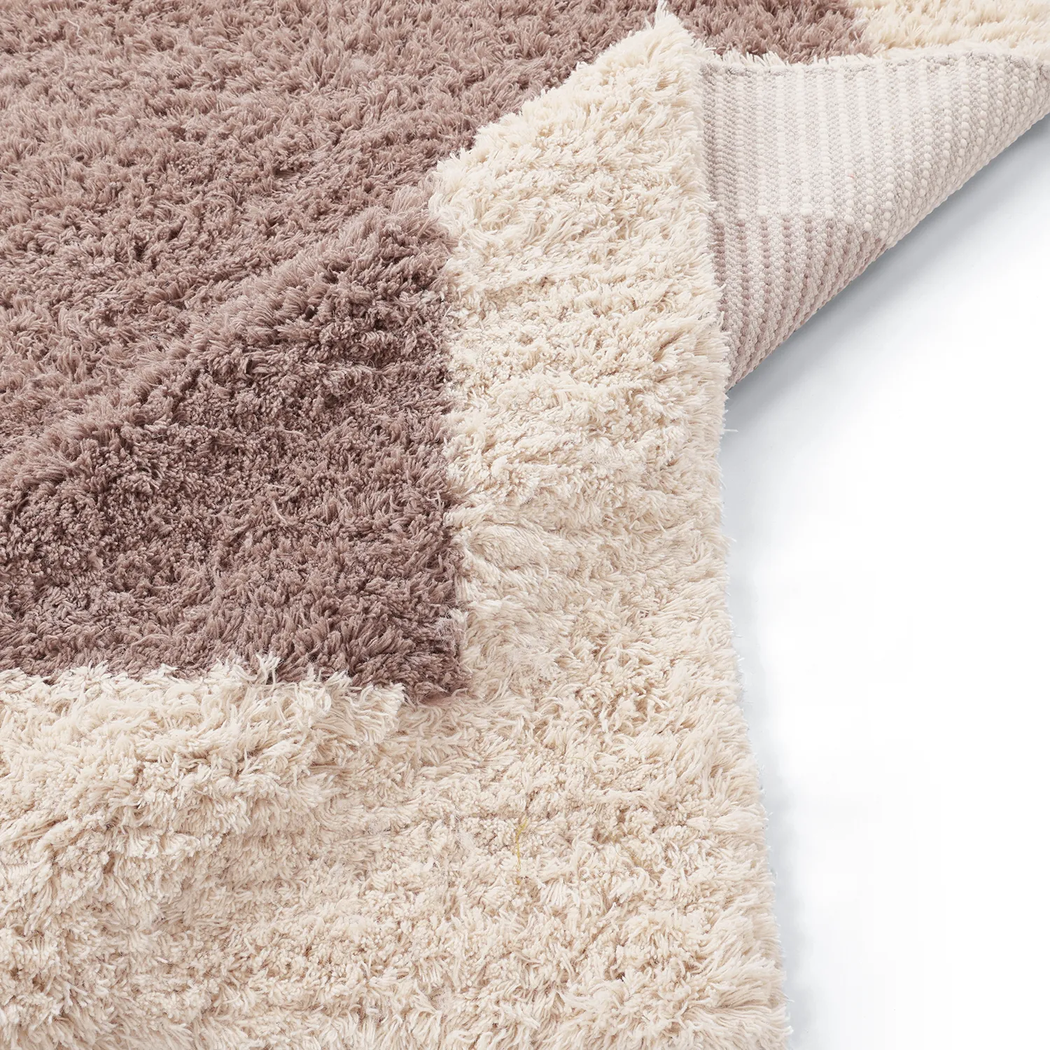 Tapis de laine - Khenifra Handknot Wool Premium (taupe/crème)