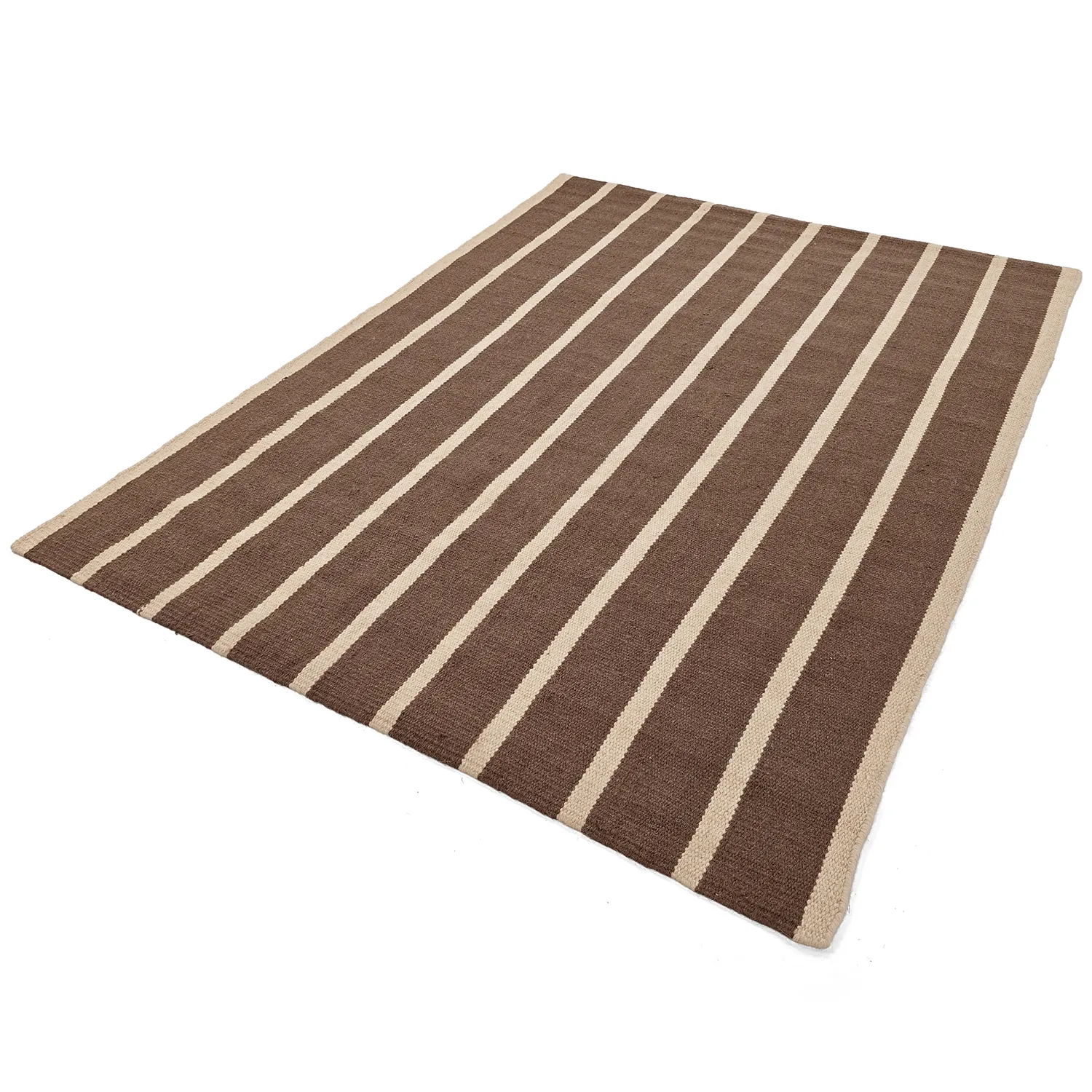 Wollteppich - Luton (natur/dunkel-taupe)