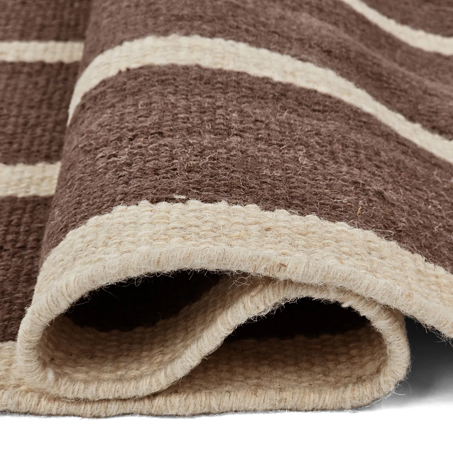 Wollteppich - Luton (natur/dunkel-taupe)