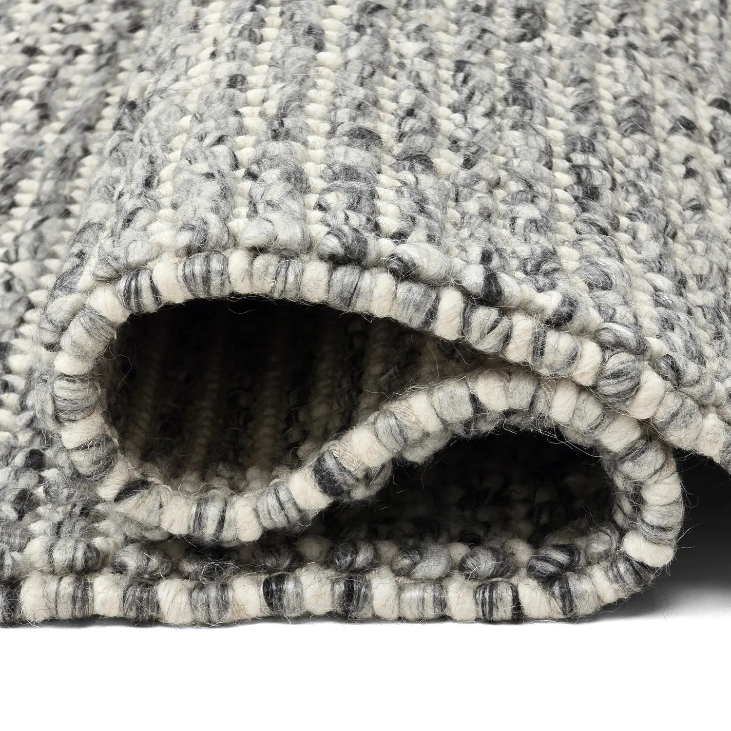 Wollteppich - Mesra (grau/weiß)