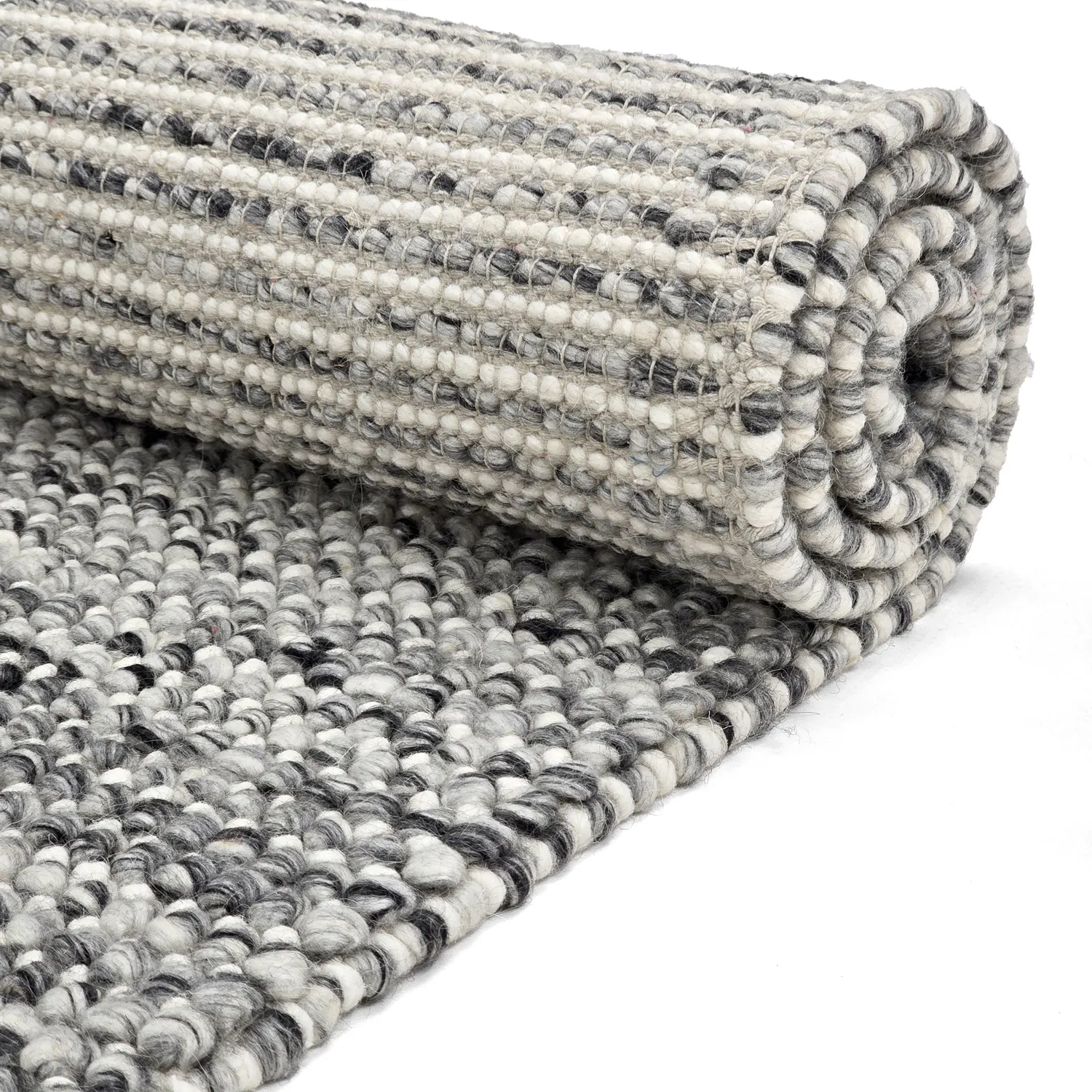 Wollteppich - Mesra (grau/weiß)