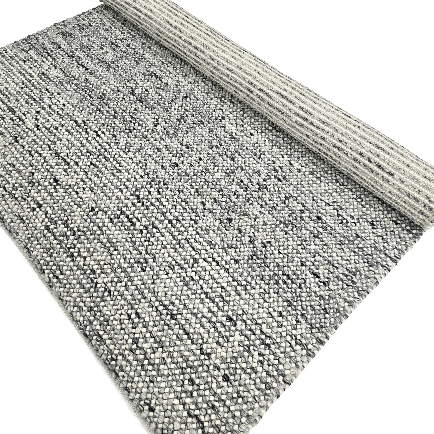 Wollteppich - Mesra (grau/weiß)