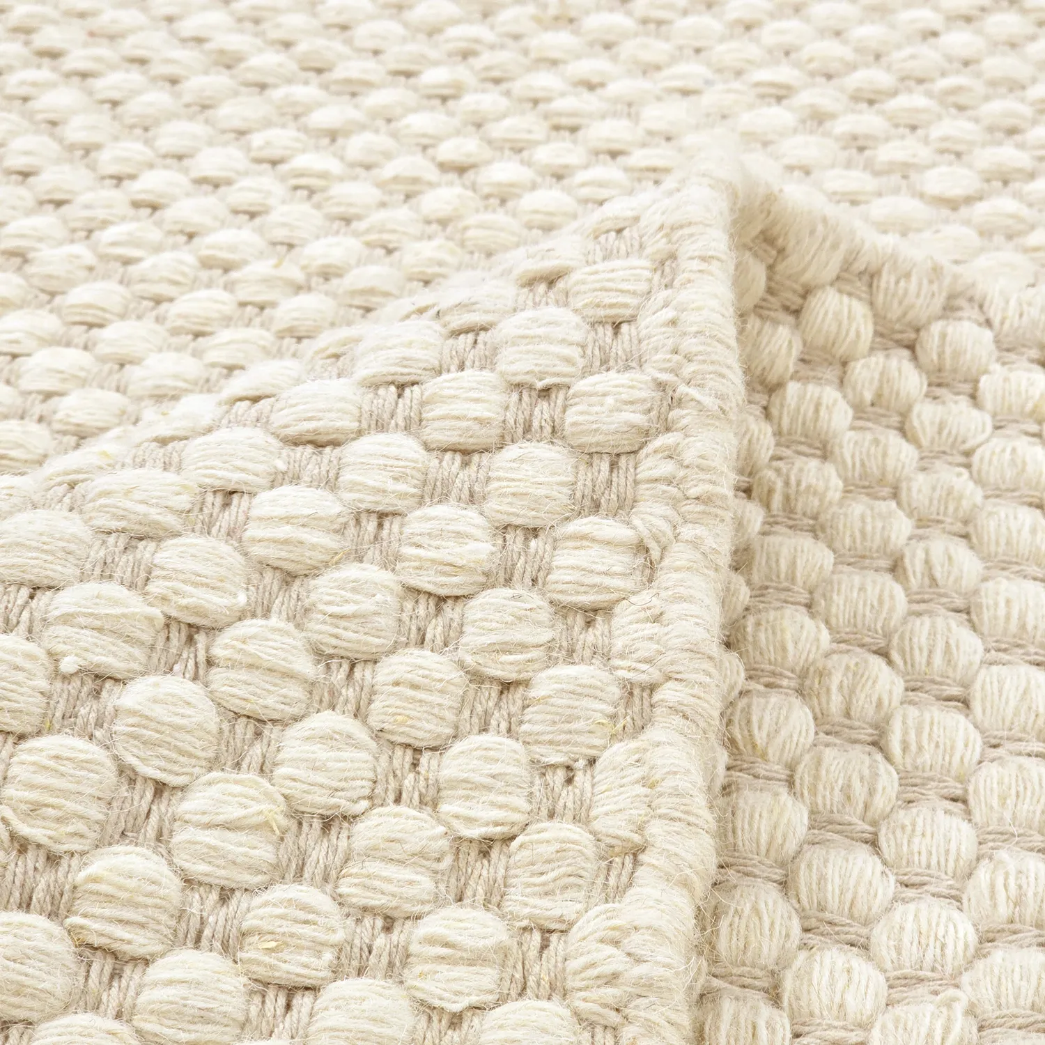 Tapis en laine - Ovelia (beige/blanc)