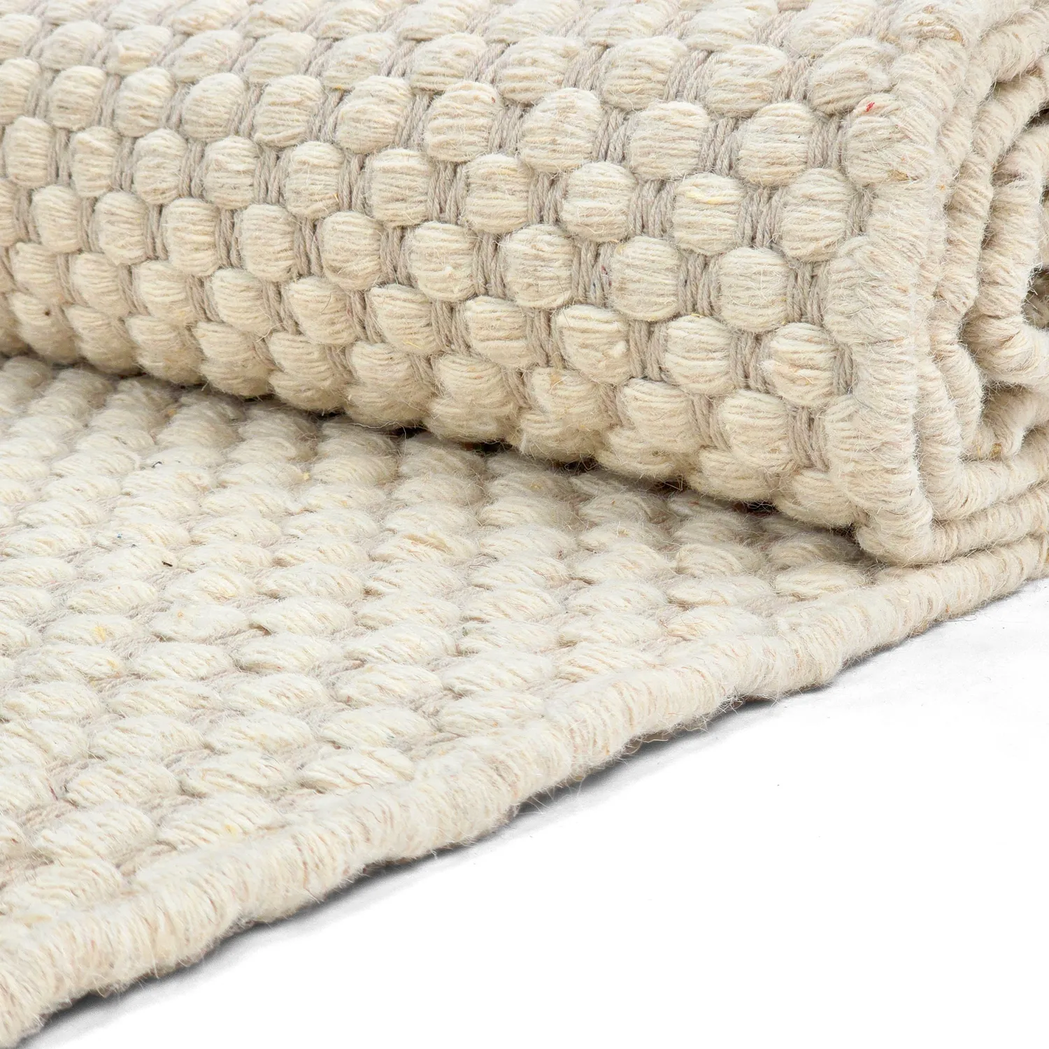 Tapis en laine - Ovelia (beige/blanc)