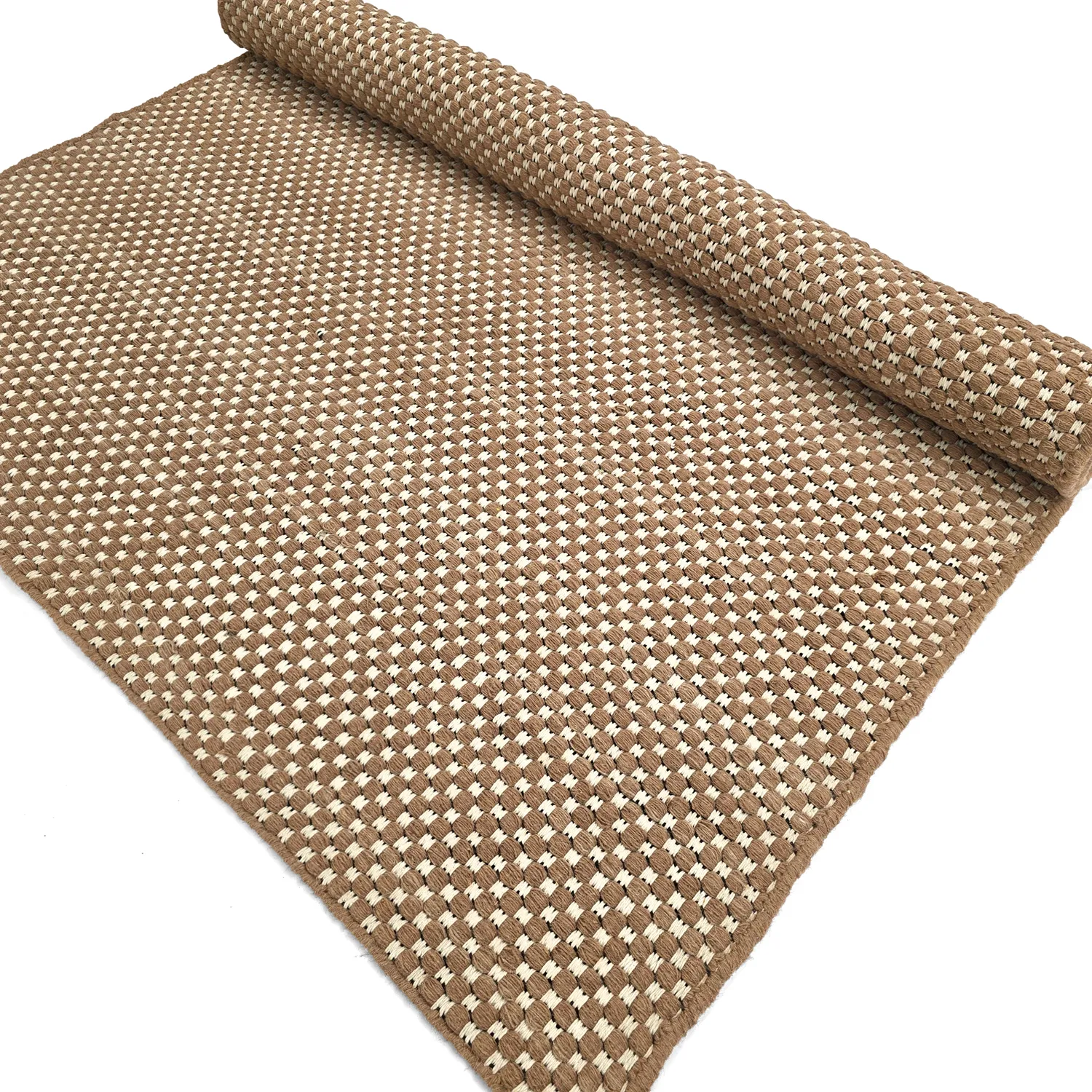 Wollteppich - Ovelia (braun/weiß)