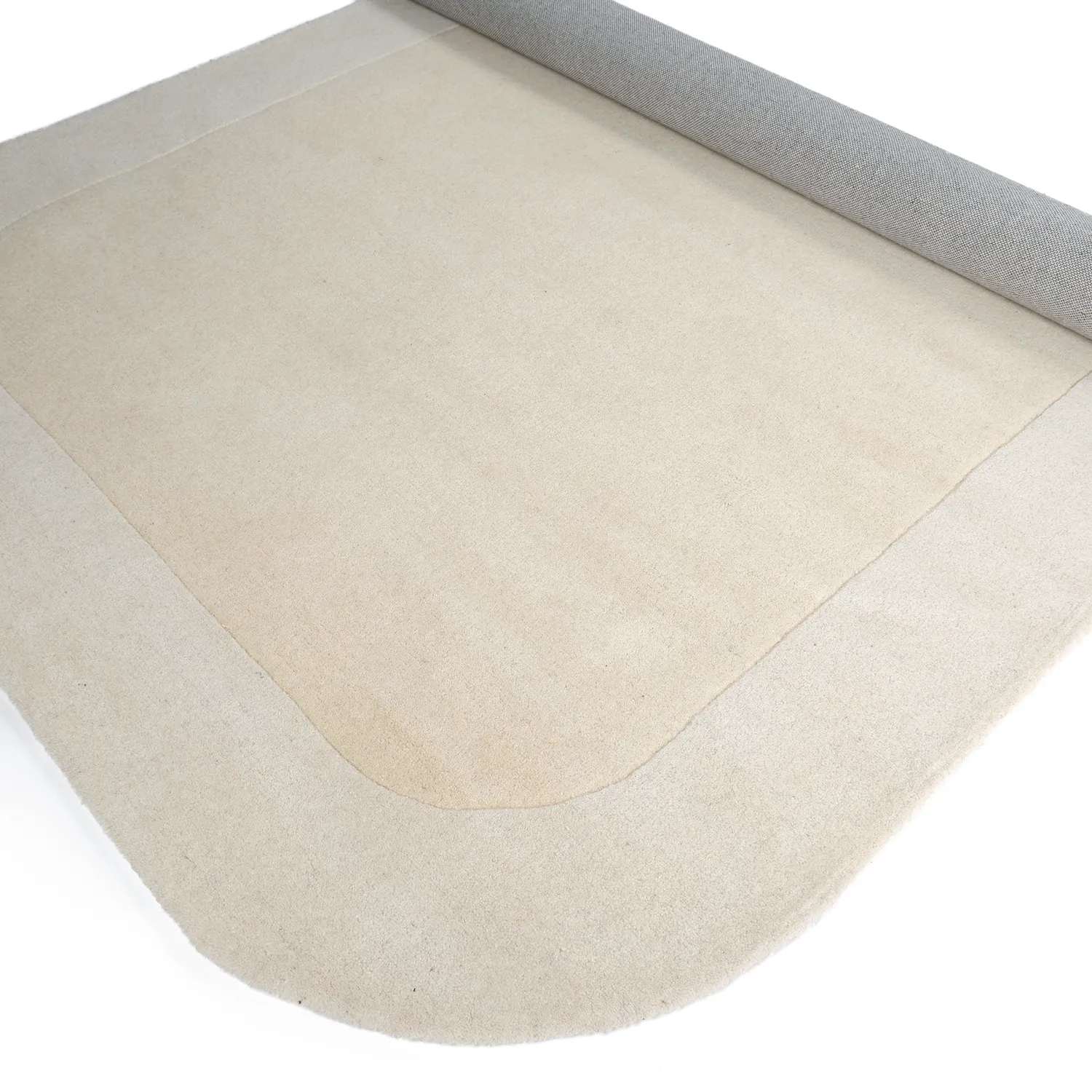 Wollteppich - Puri Hand Tufted Wool Premium (cremefarben/weiß)