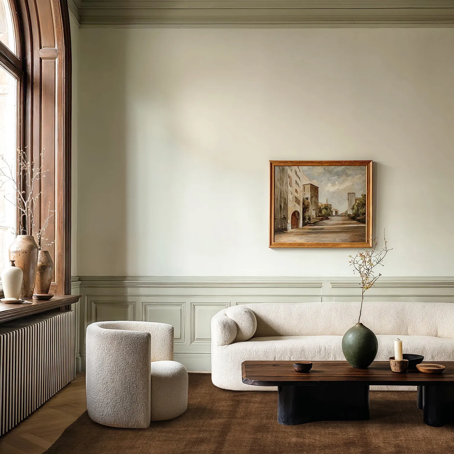 Tapis en laine - Rozel Handloom Wool Premium (marron)