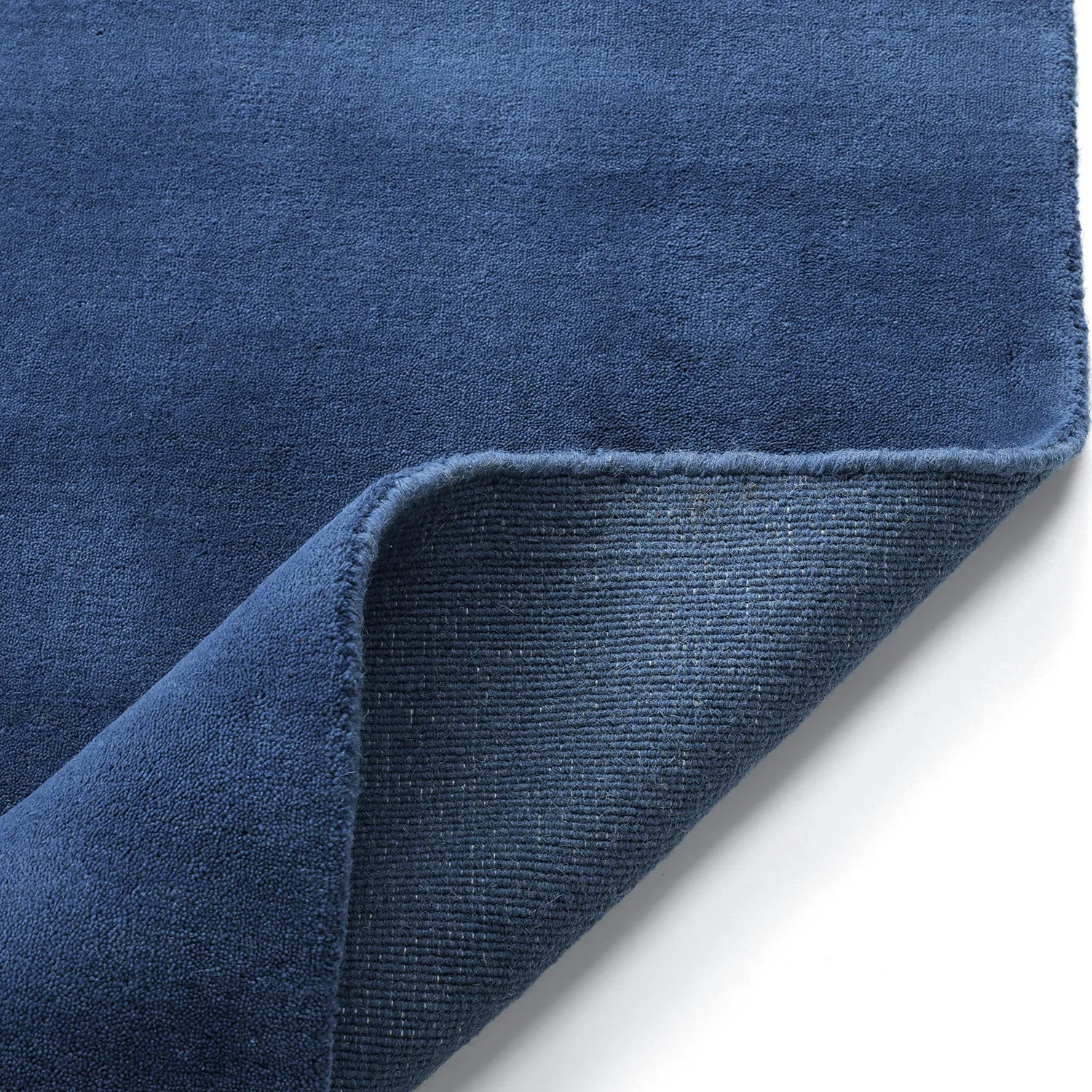 Wollteppich - Rozel Handloom Wool Premium (marineblau)